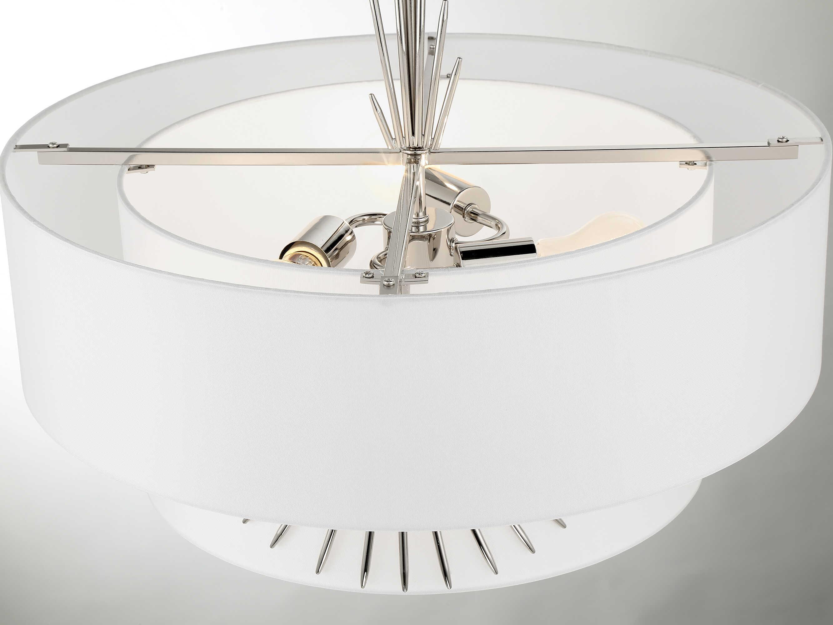 George Kovacs Gramercy 4-Light Polished Nickel Tiered Pendant