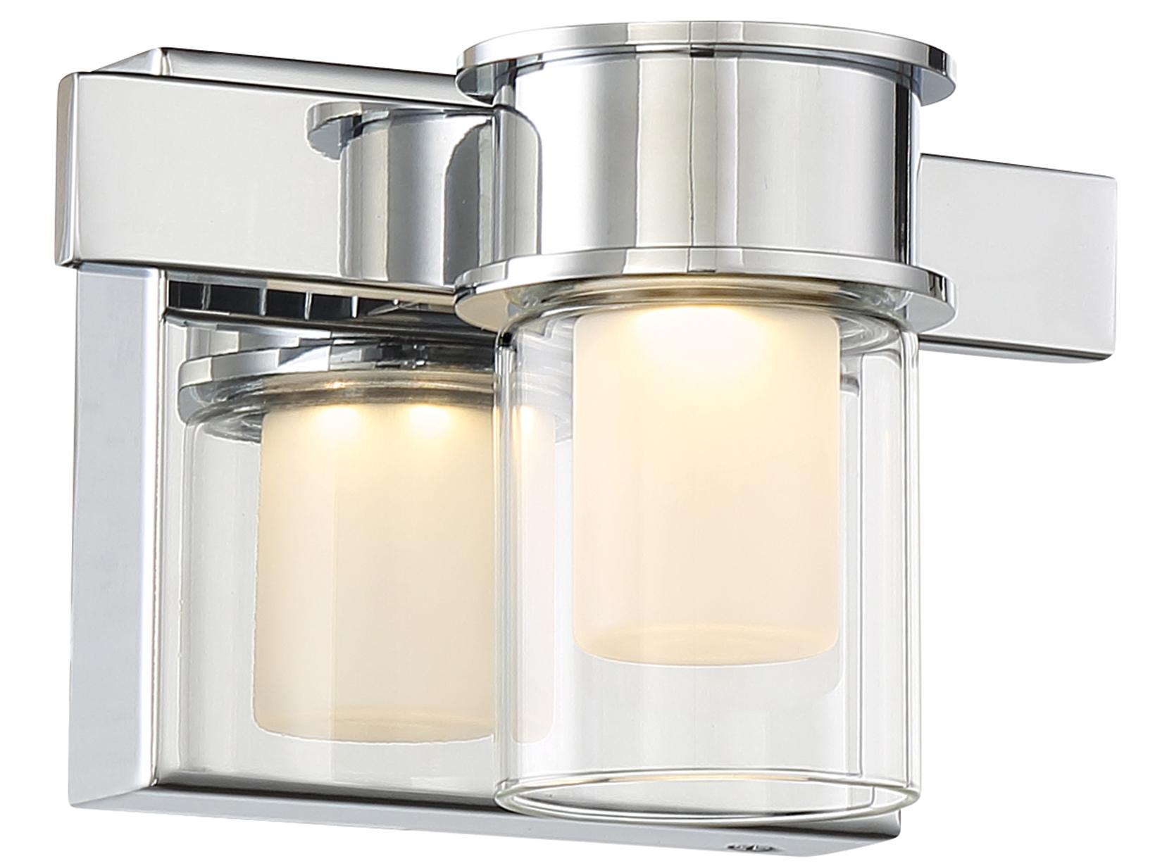 George Kovacs Herald Square 1-Light Chrome Glass LED Wall Sconce