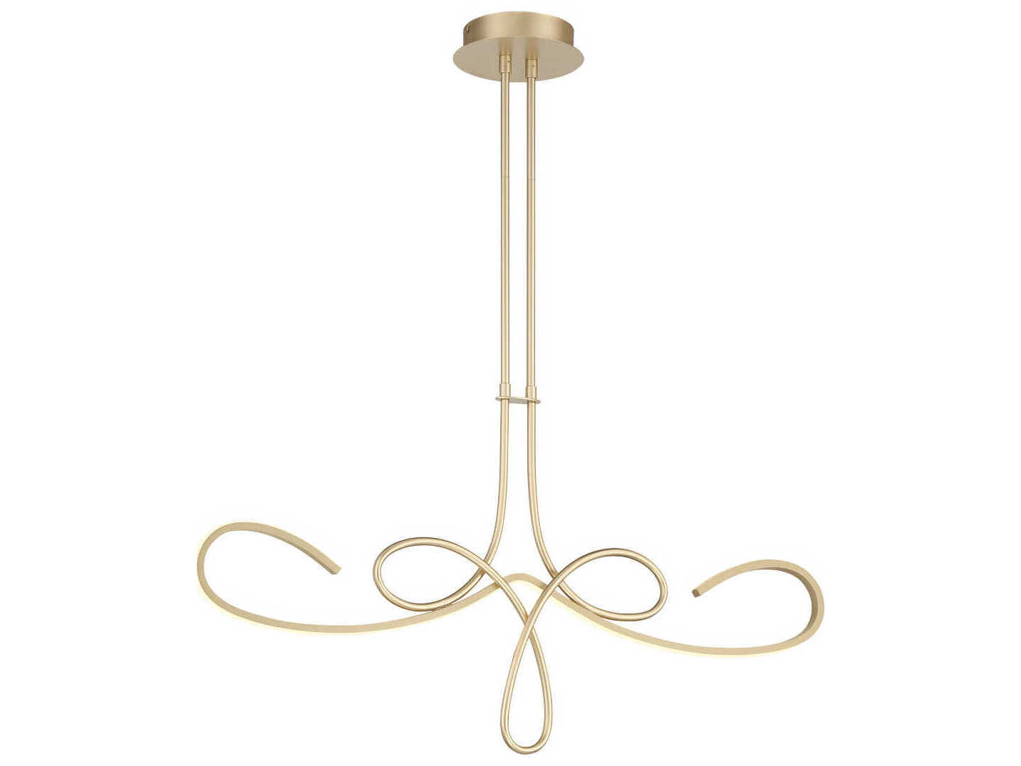 George Kovacs Astor 1-Light Soft Gold LED Linear Island Pendant