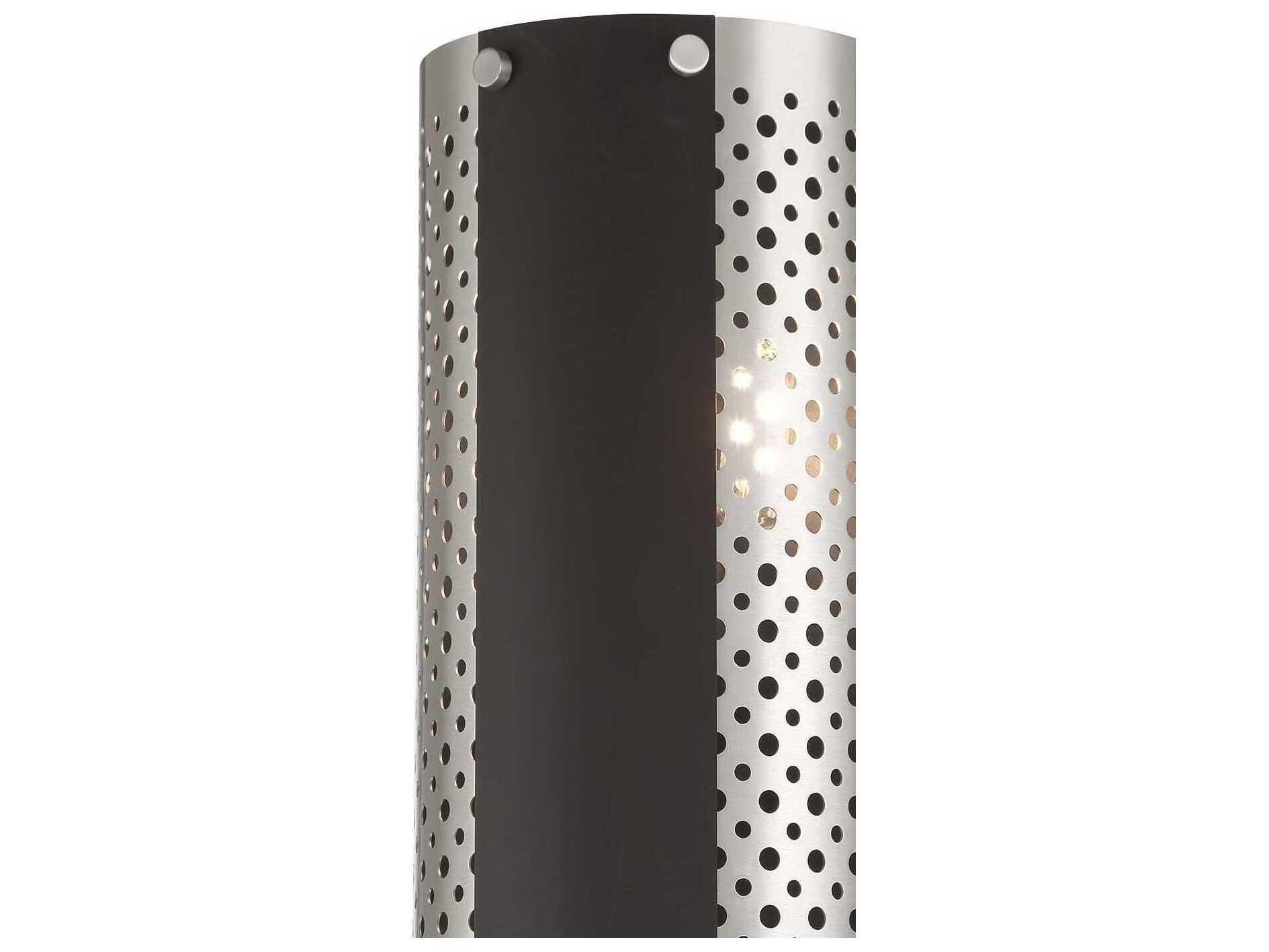 George Kovacs Noho 2-Light Brushed Nickel Sand Coal Black Wall Sconce