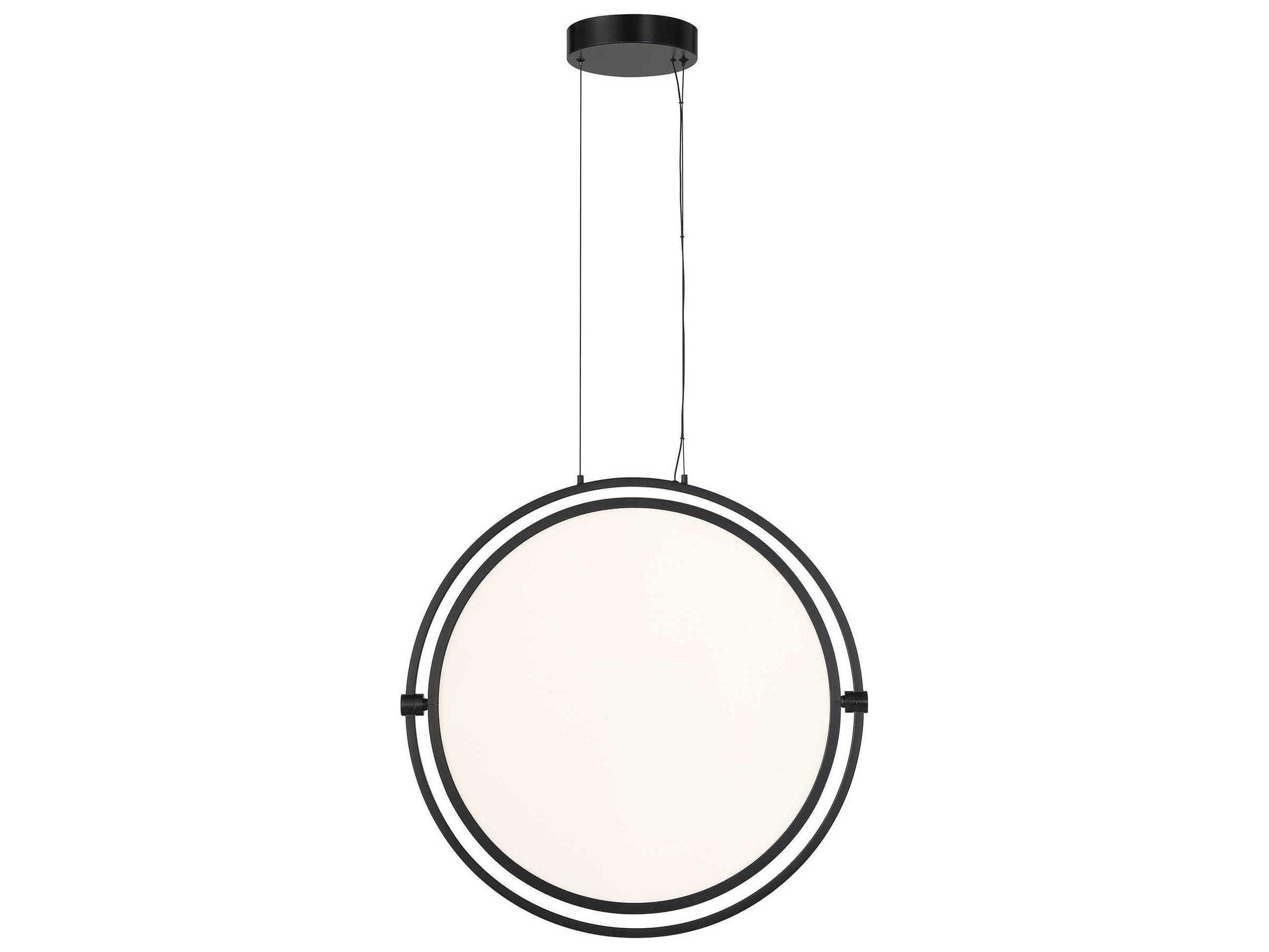 George Kovacs Studio 1-Light Coal Black LED Round Pendant
