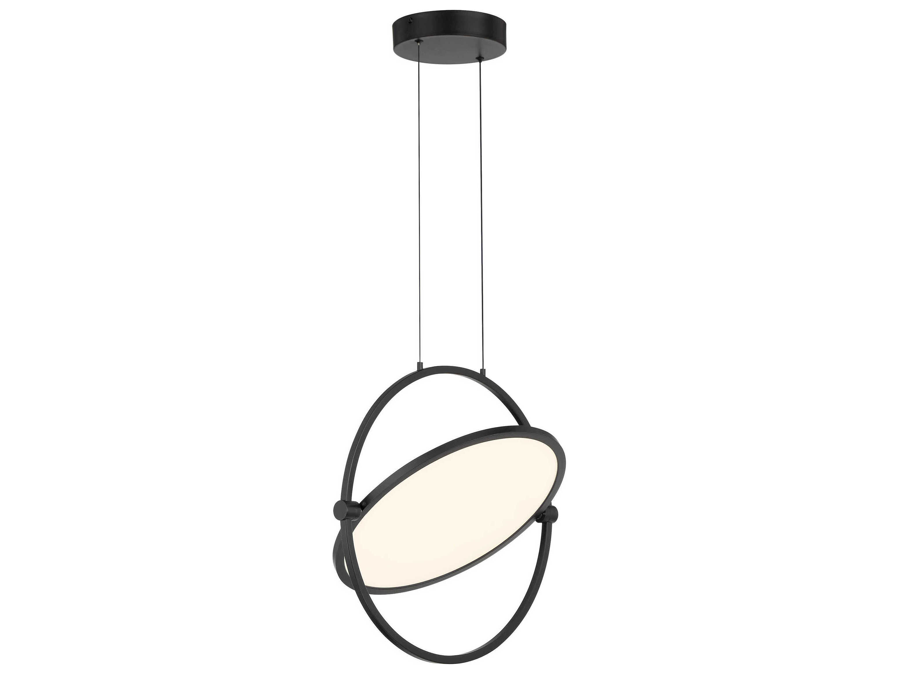 George Kovacs Studio 1-Light Coal Black LED Round Pendant