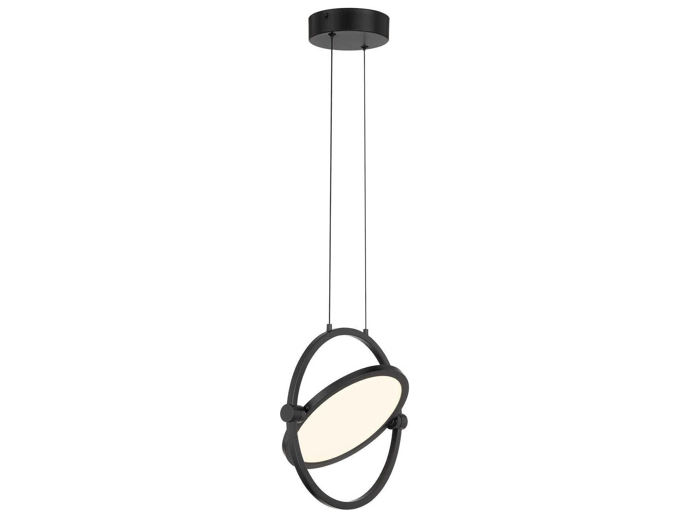 George Kovacs Studio 1-Light Coal Black LED Round Mini Pendant