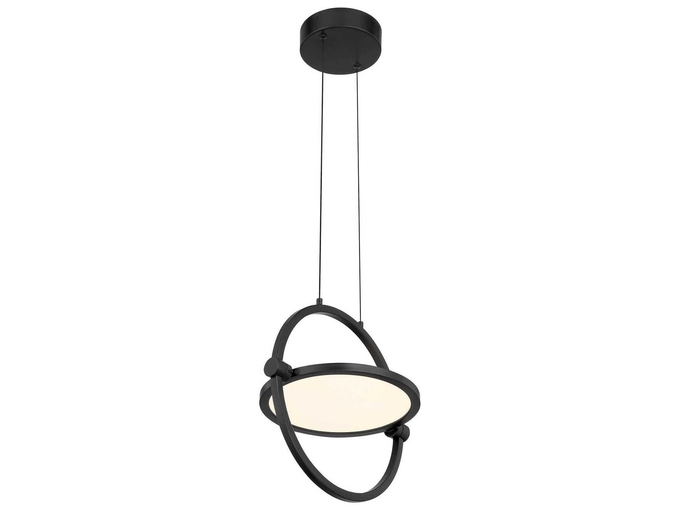George Kovacs Studio 1-Light Coal Black LED Round Mini Pendant