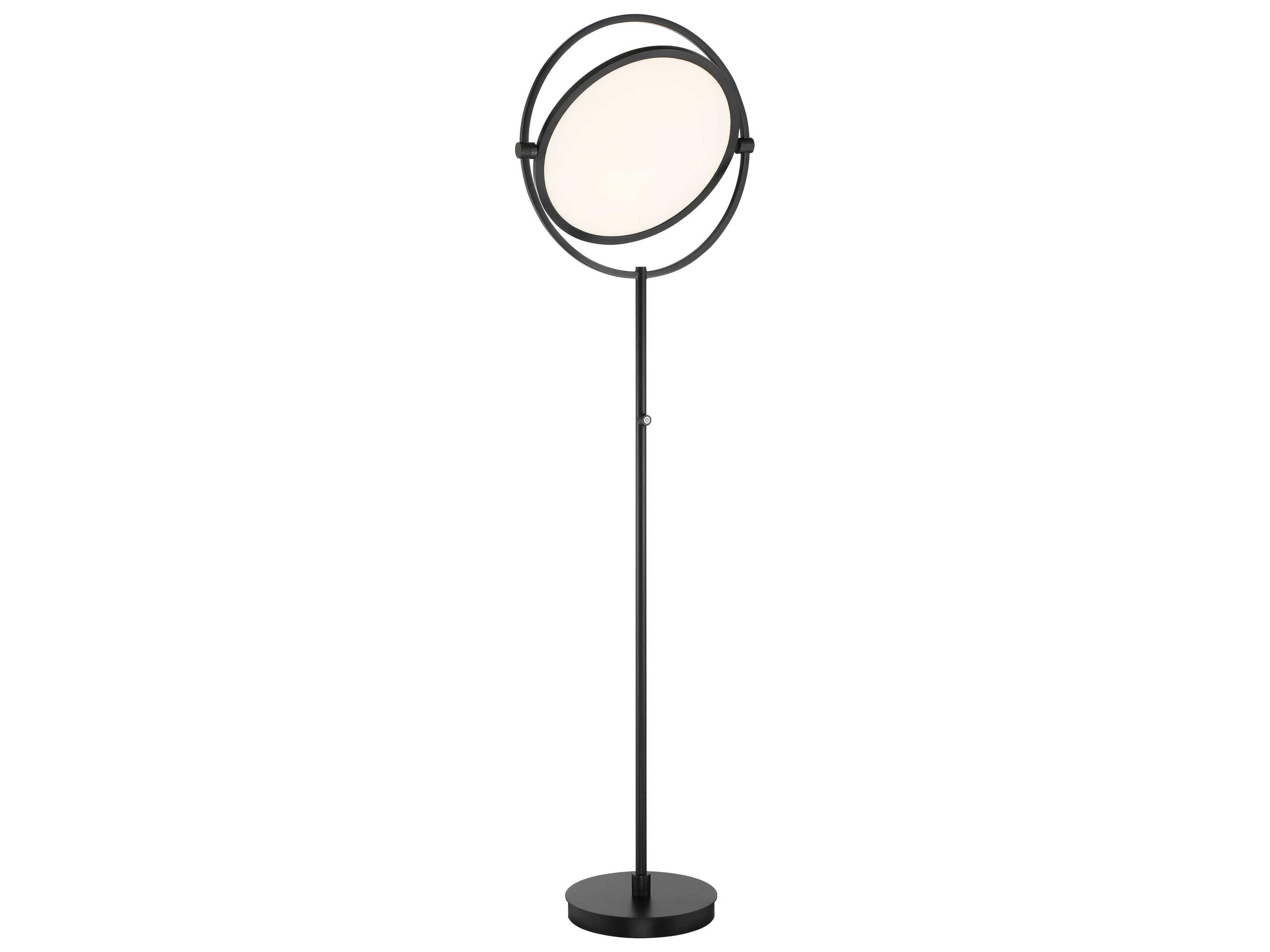 George Kovacs Studio- Coal Acrylic Black LED Floor Lamp