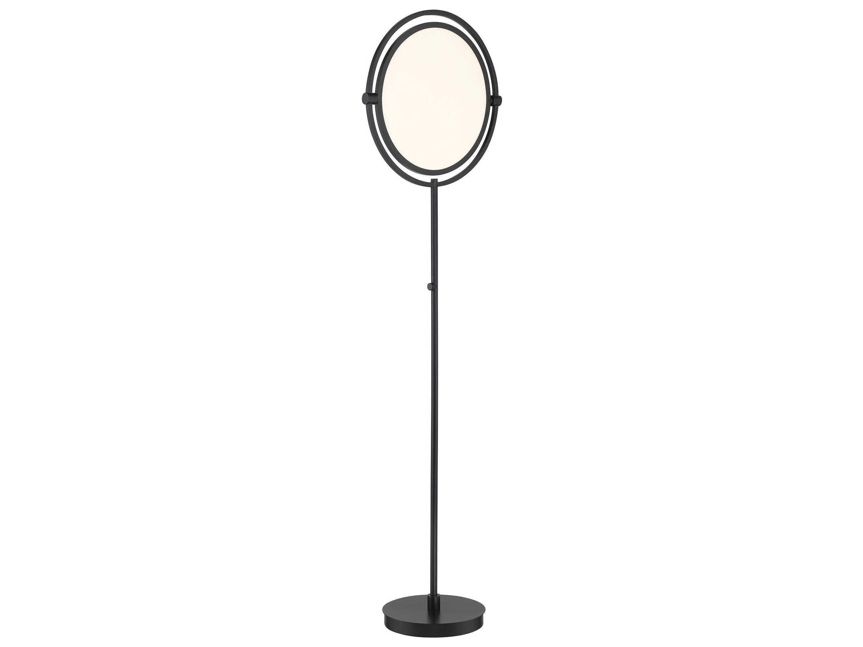 George Kovacs Studio- Coal Acrylic Black LED Floor Lamp