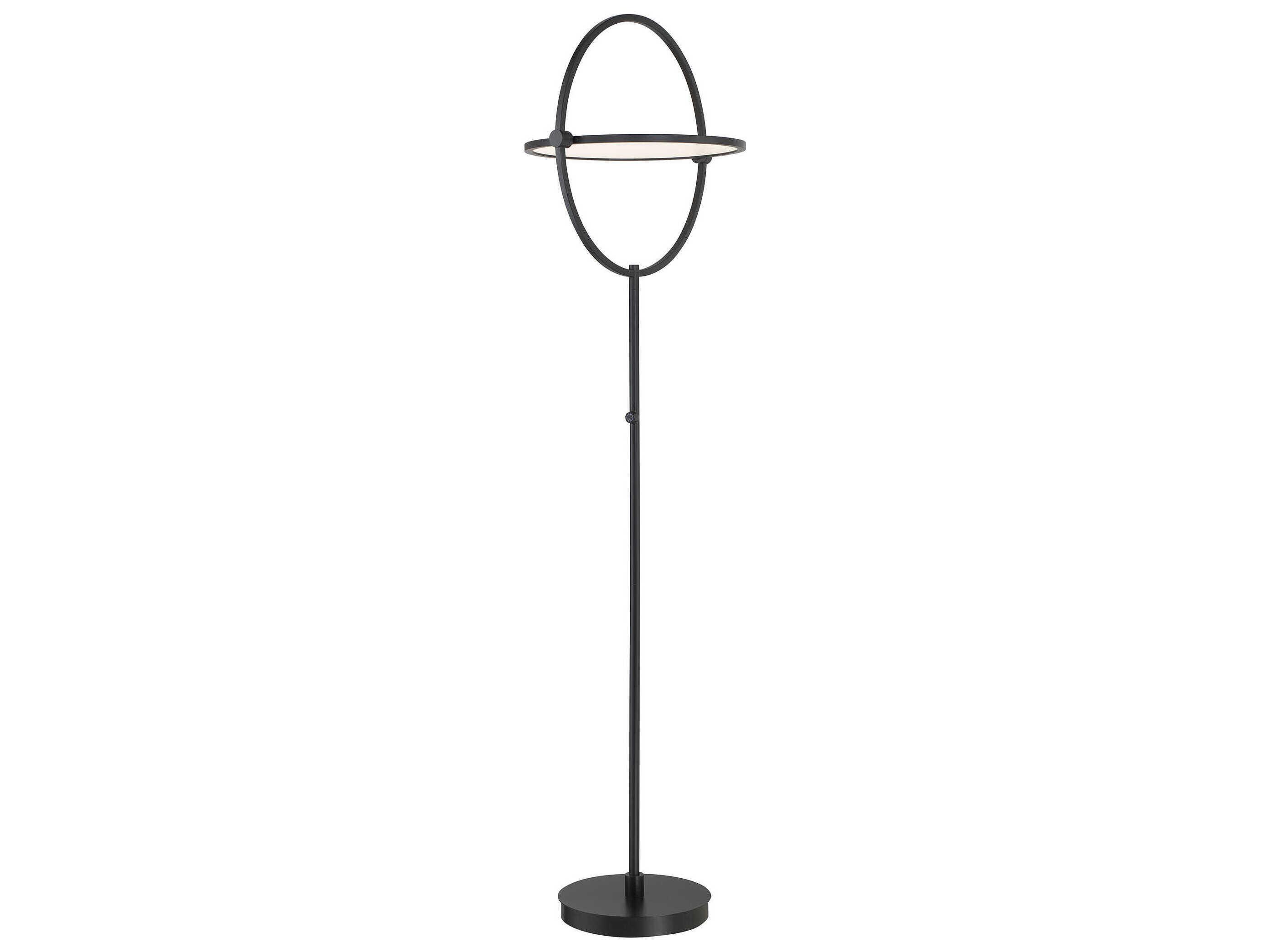 George Kovacs Studio- Coal Acrylic Black LED Floor Lamp