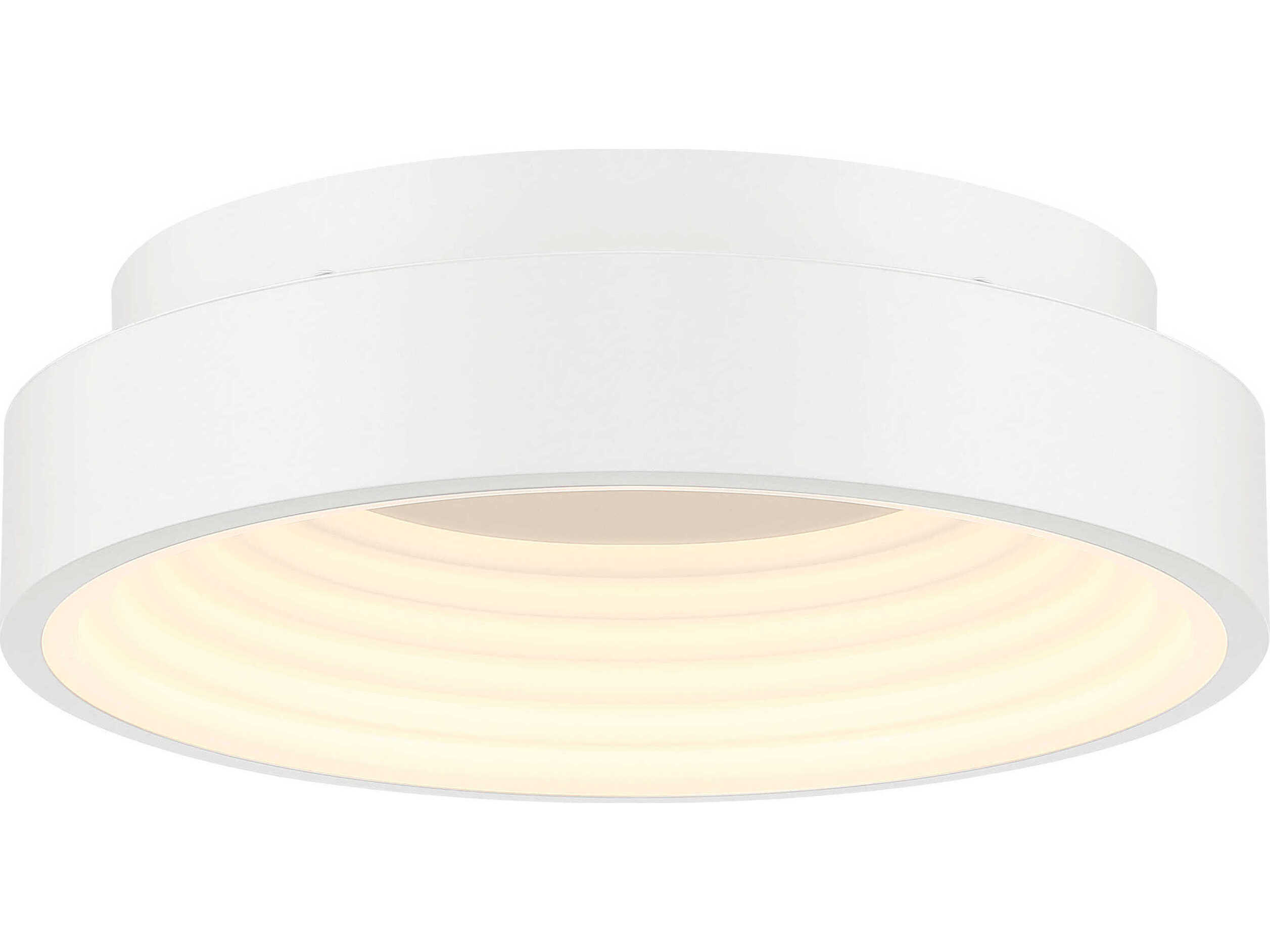 George Kovacs Conc 1-Light White LED Round Flush Mount