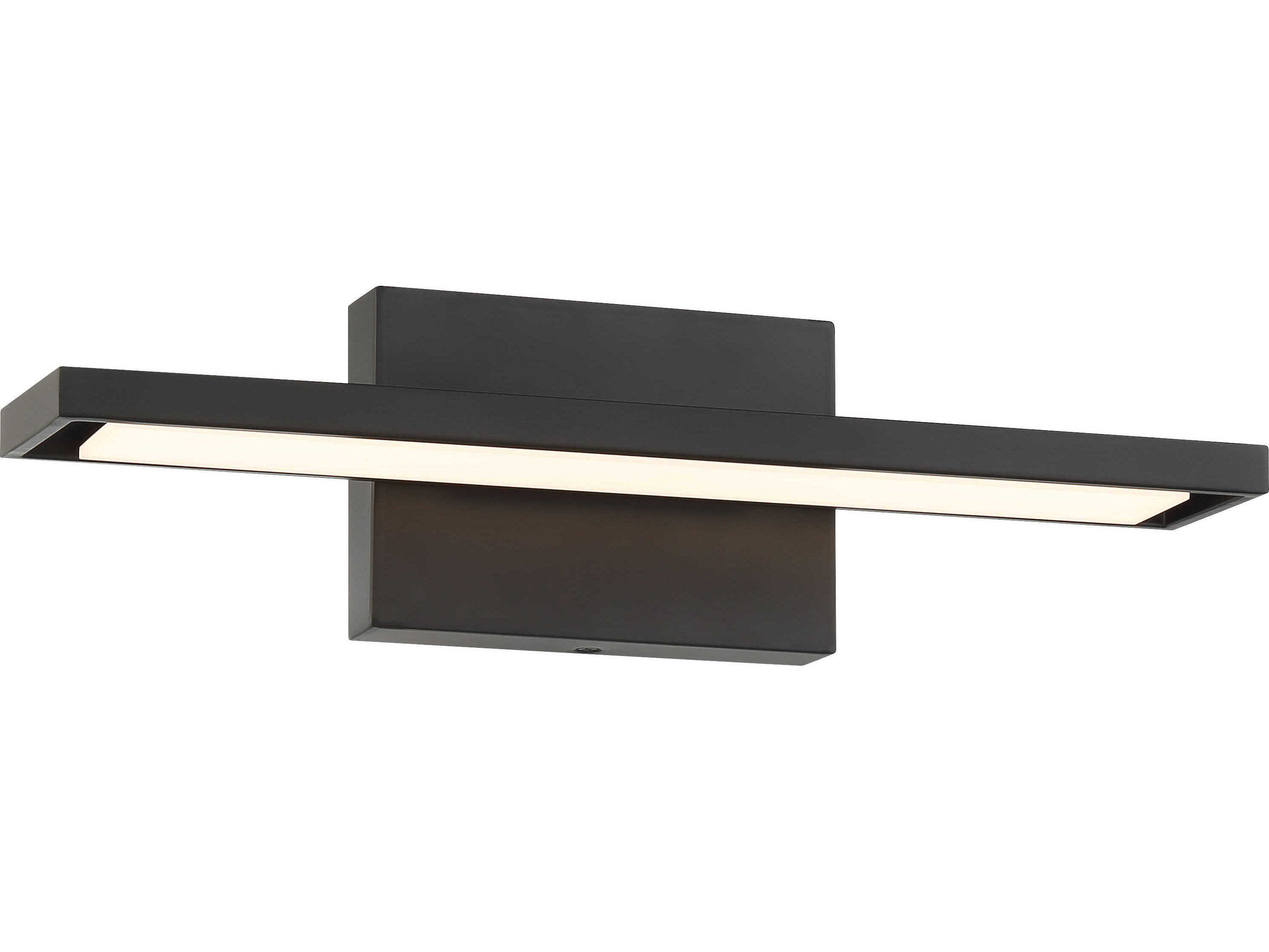 George Kovacs Parallel 1-Light Coal Black LED Vanity Light