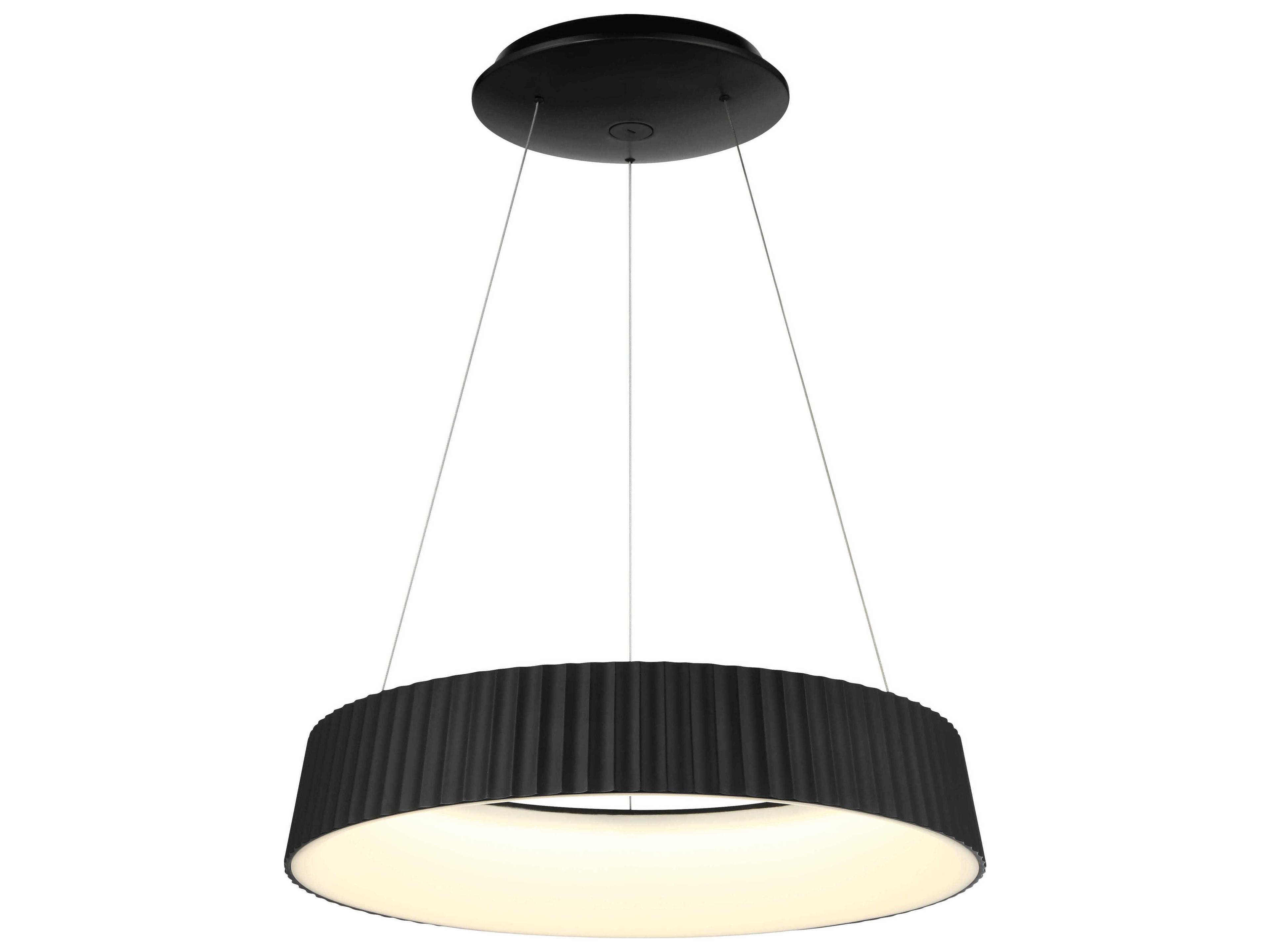 George Kovacs Star Gate 1-Light Coal Black Round Pendant