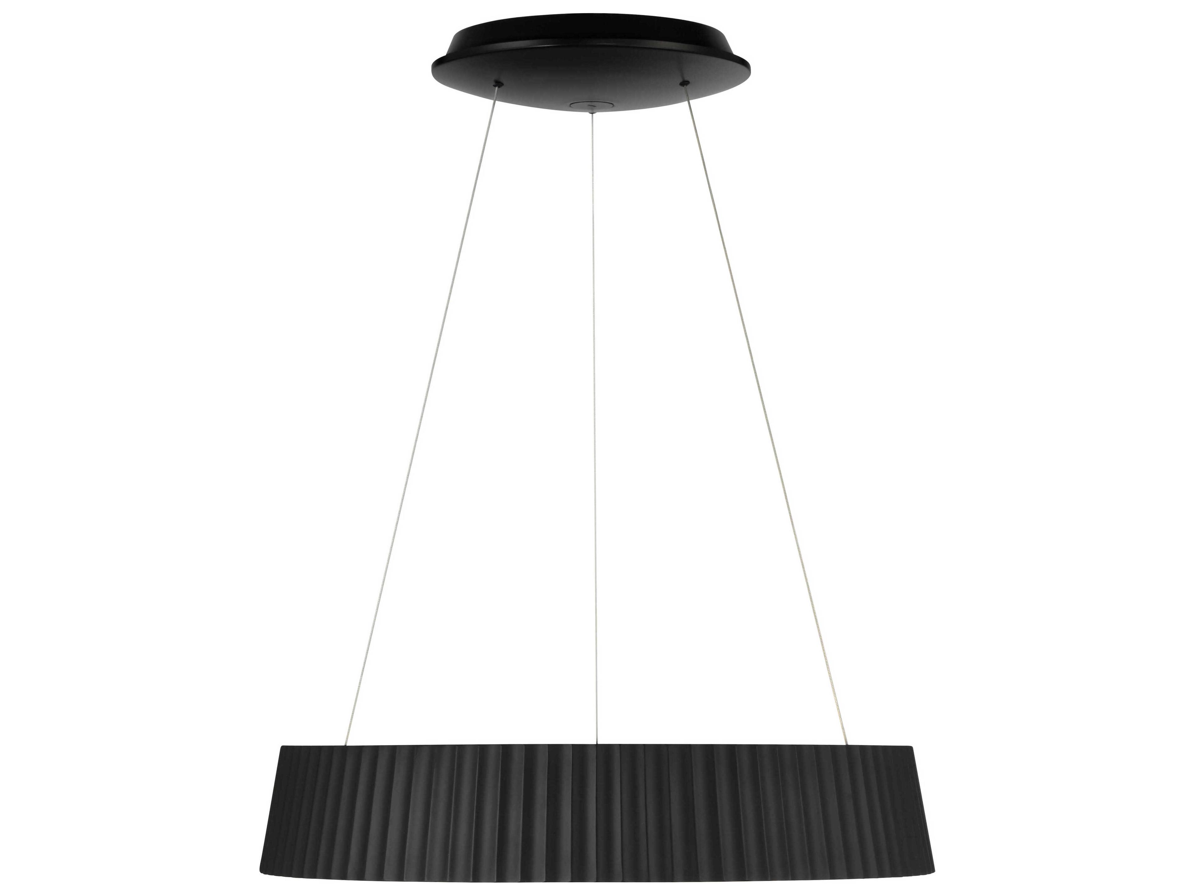 George Kovacs Star Gate 1-Light Coal Black Round Pendant