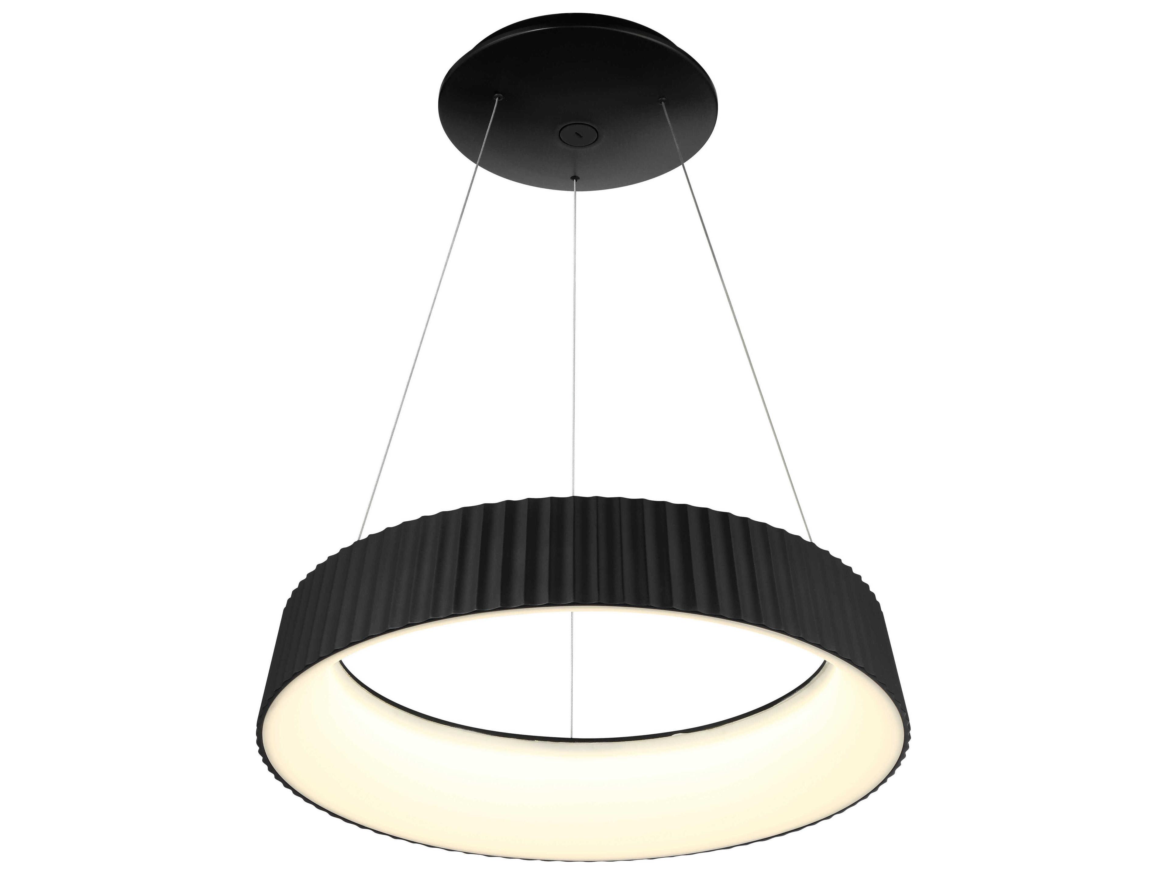 George Kovacs Star Gate 1-Light Coal Black Round Pendant