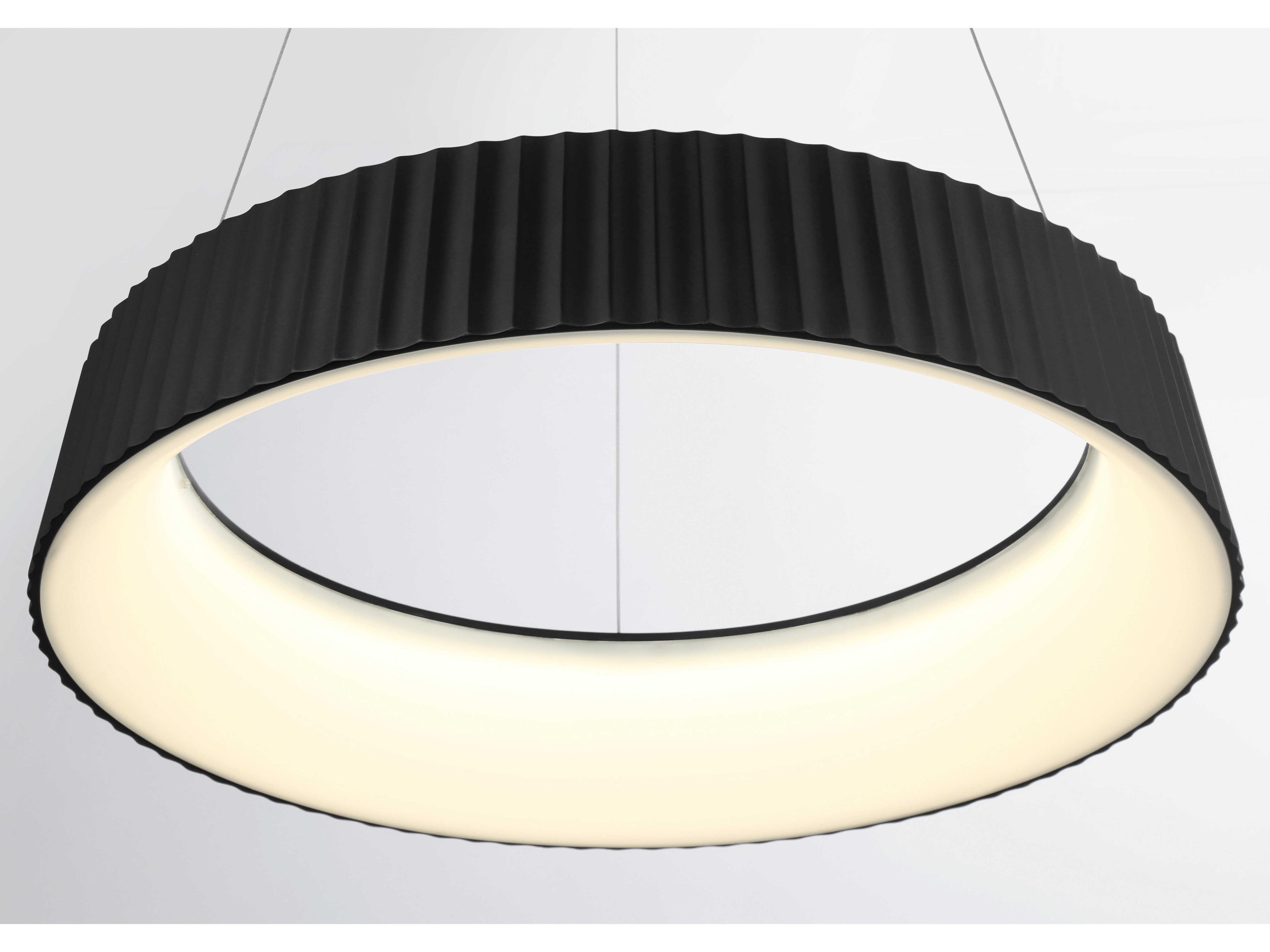 George Kovacs Star Gate 1-Light Coal Black Round Pendant