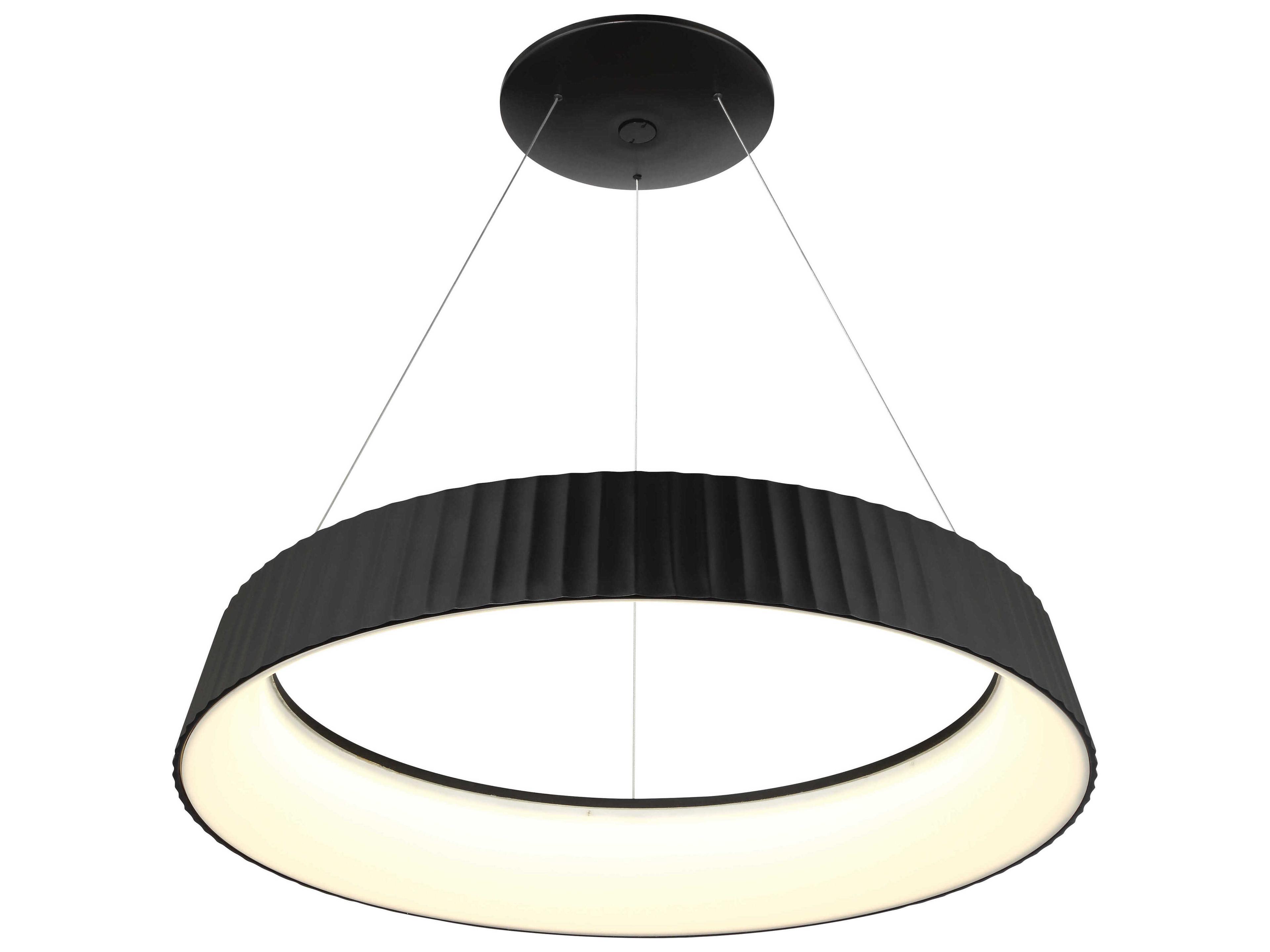 George Kovacs Star Gate 1-Light Coal Black Round Pendant