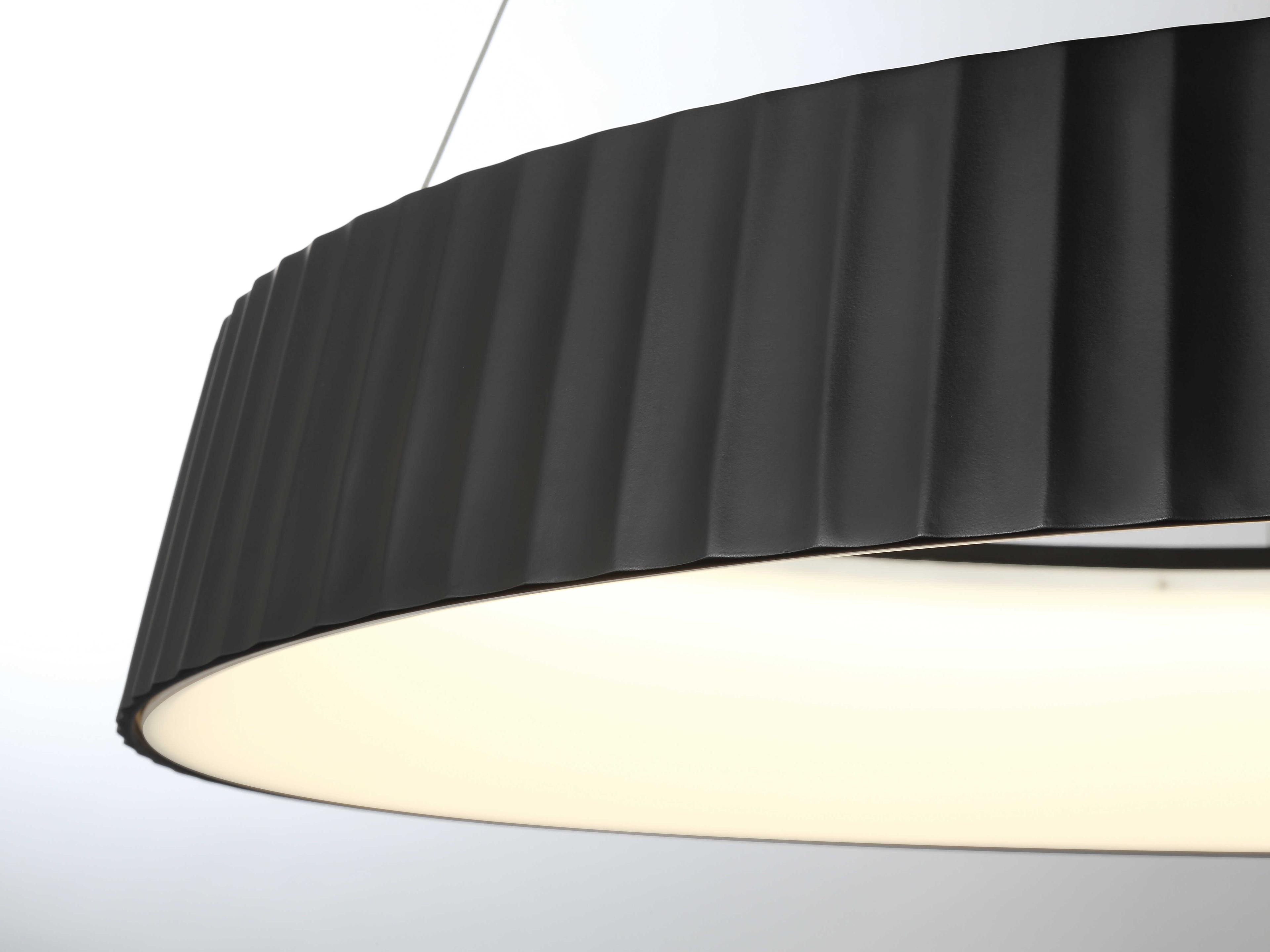 George Kovacs Star Gate 1-Light Coal Black Round Pendant