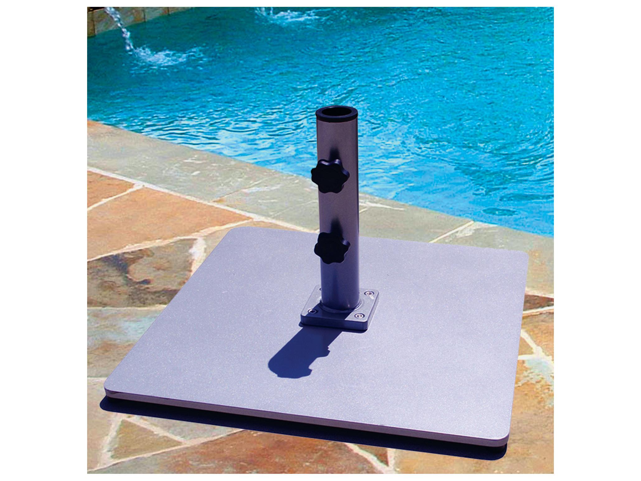 Galtech Steel 21 Foot Square Plate Umbrella Base