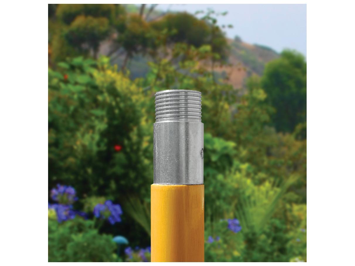 Galtech Quick Ship Light Wood 11 Foot Octagon Quad Pulley Lift Patio Umbrella