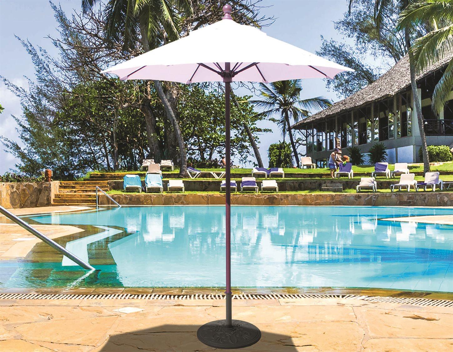 Galtech Quick Ship 6 Foot Antique Bronze Manual Lift Patio Umbrella