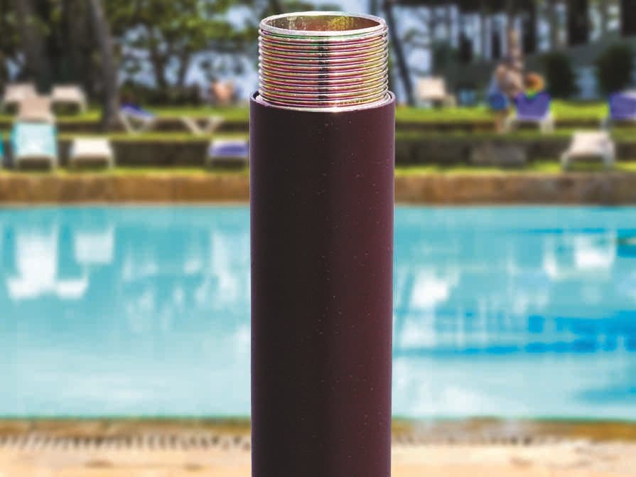 Galtech Quick Ship 6 Foot Antique Bronze Manual Lift Patio Umbrella