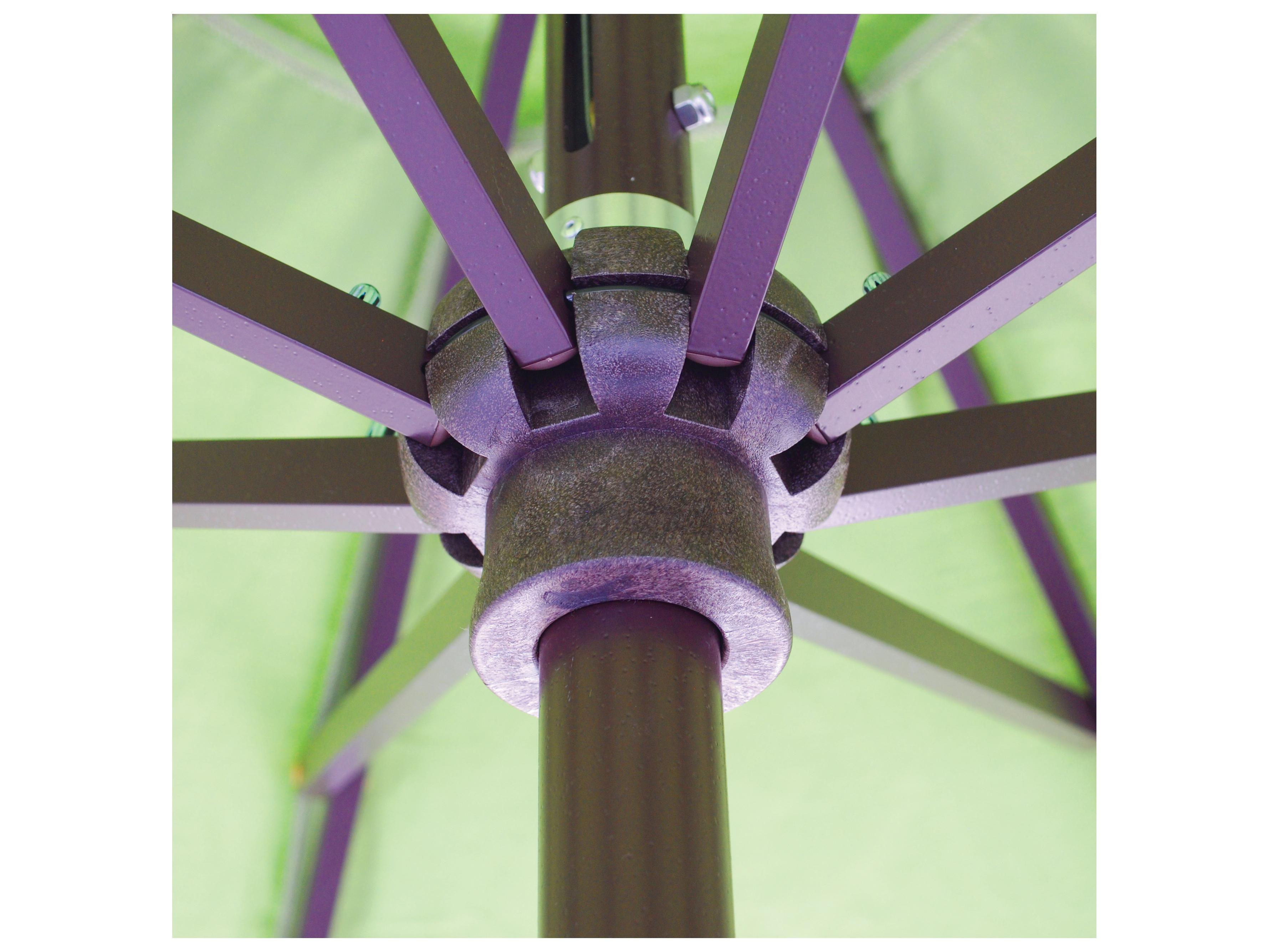 Galtech Quick Ship Aluminum 7.5 Foot Octagon Auto Tilt Crank Lift Patio Umbrella