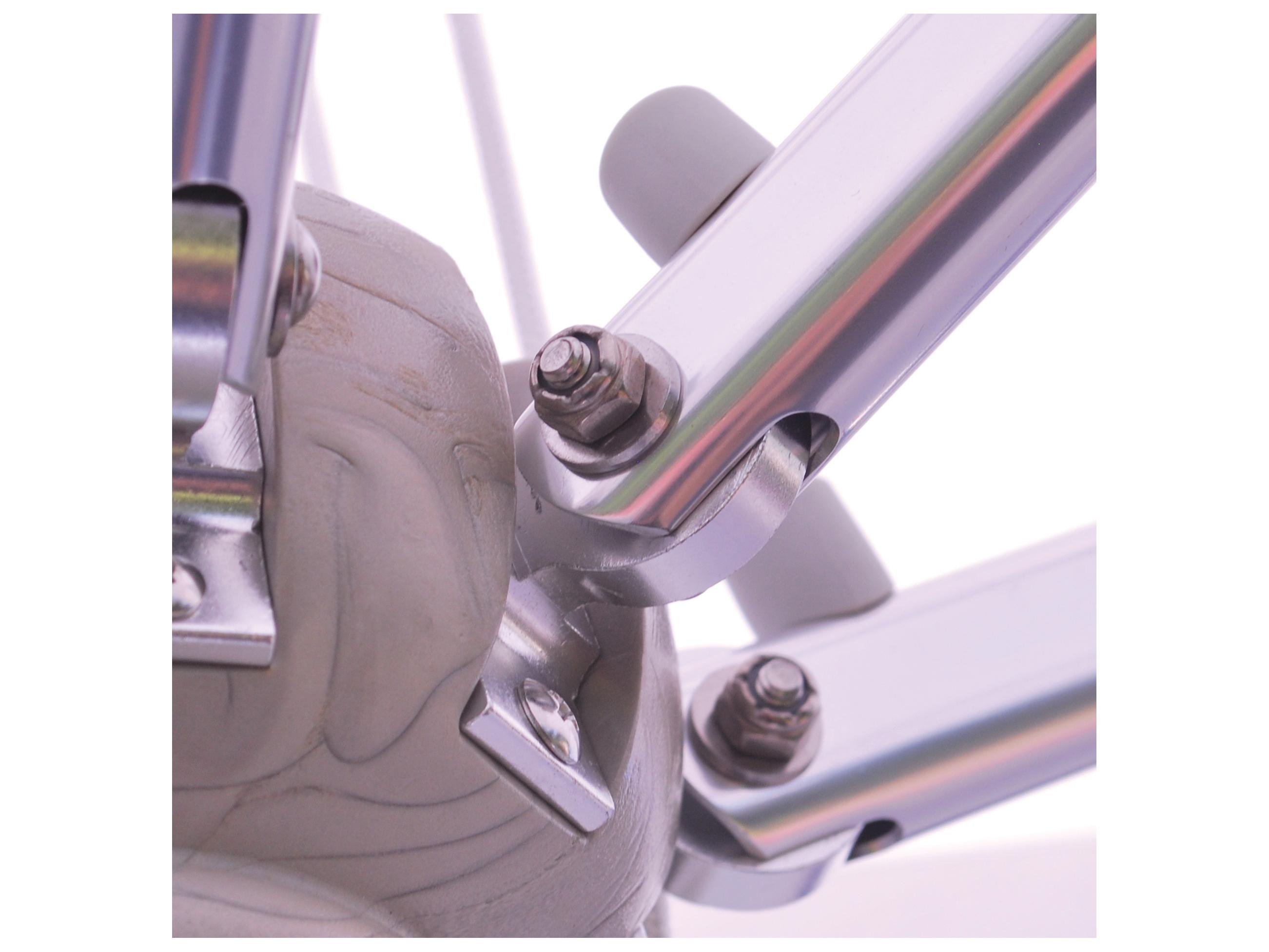 Galtech Quick Ship Commercial Aluminum Silver 10 Foot Square Pulley Lift Patio Umbrella