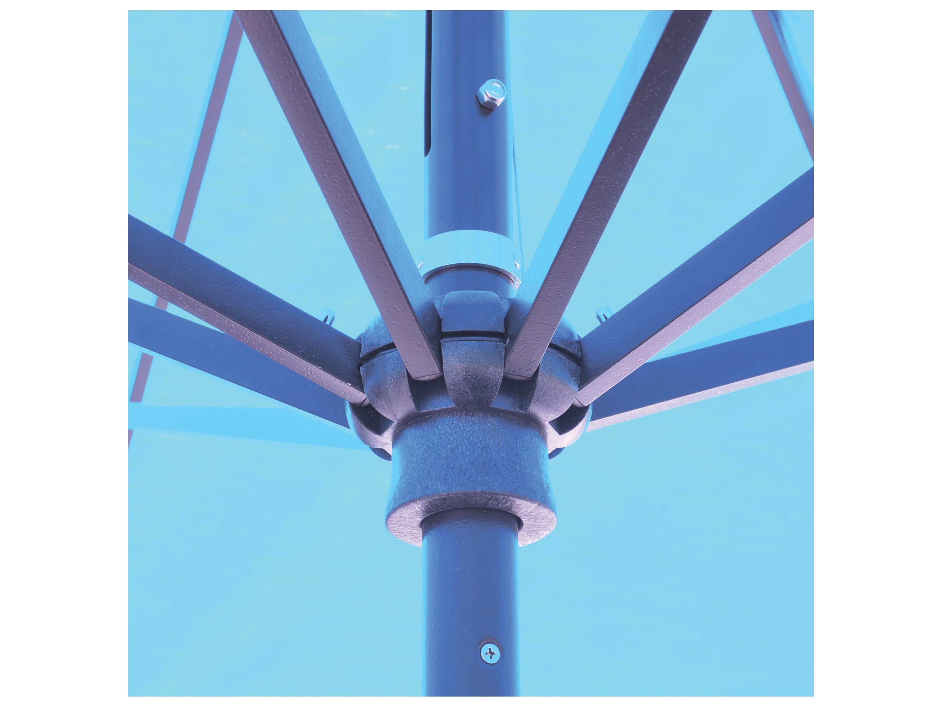 Galtech Quick Ship Aluminum 10 Foot Auto Tilt Crank Lift Outdoor Umbrella