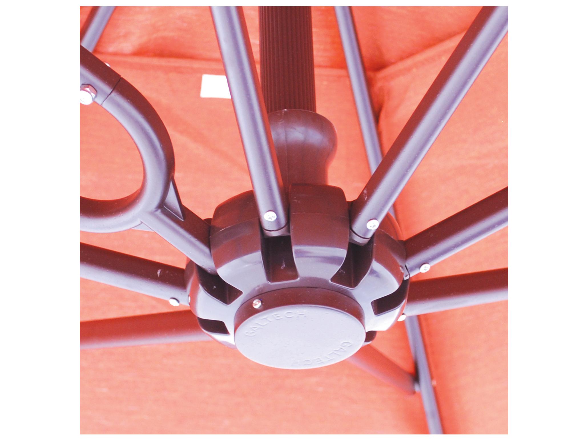 Galtech Quick Ship Cantilever Aluminum 10 x 10 Foot Square Easy Lift Patio Umbrella