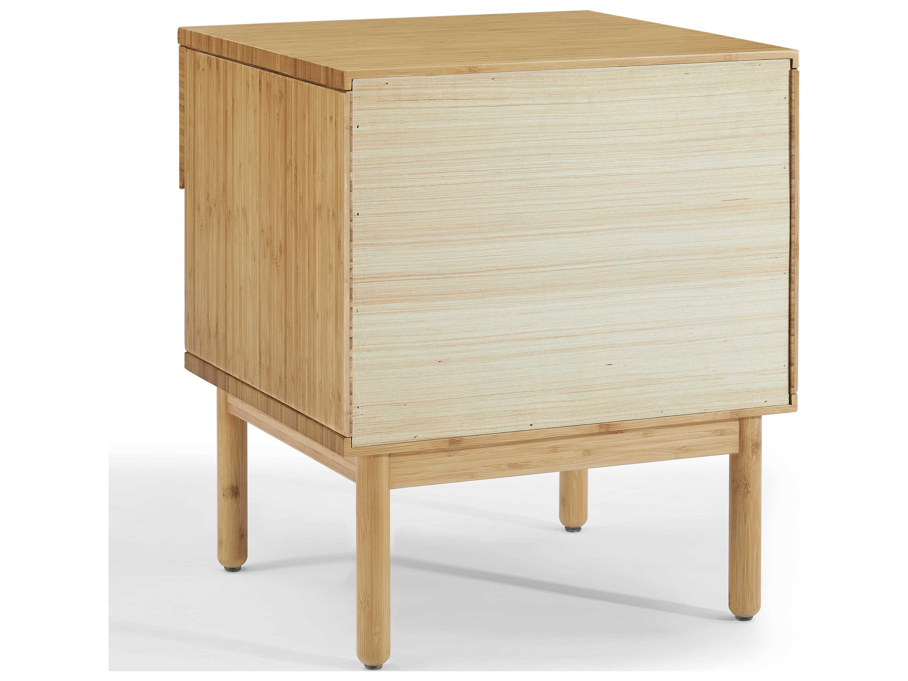 Greenington Eco Ridge 1-Drawer Brown Bamboo Wood Nightstand