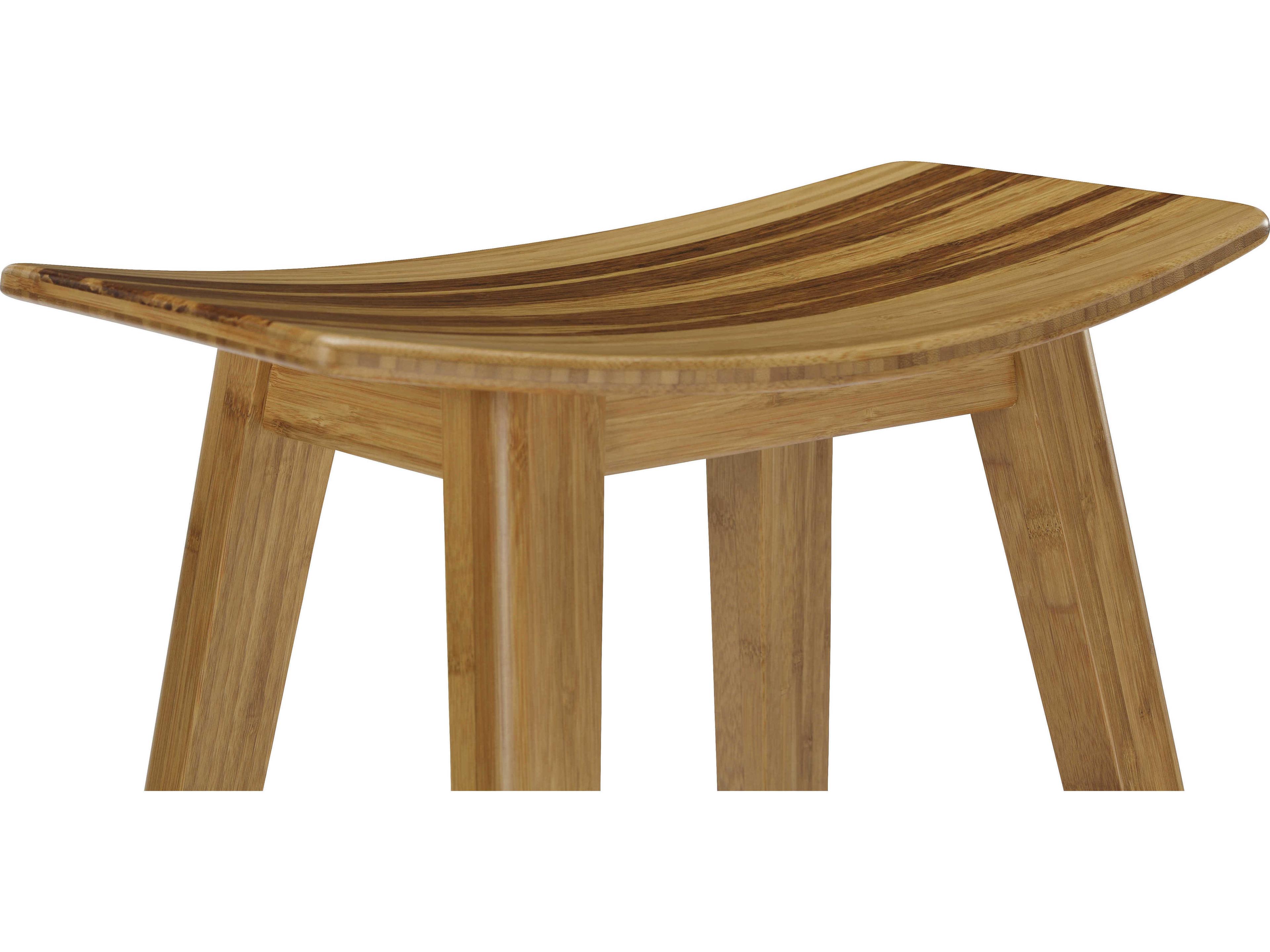 Greenington Eco Ridge Bamboo Wood Caramelized Counter Stool