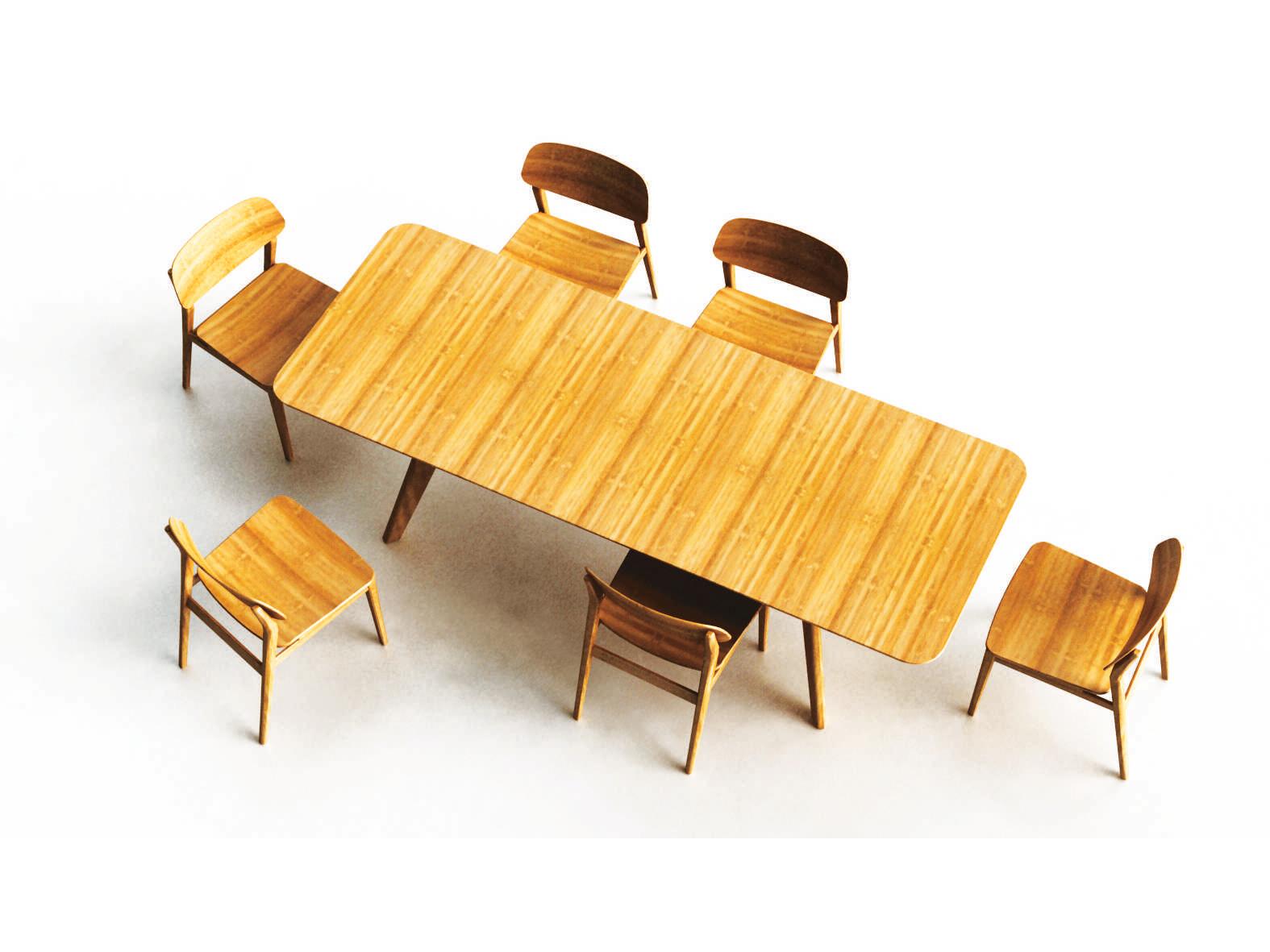 Greenington Currant Extendable Rectangular Wood Caramelized Dining Table