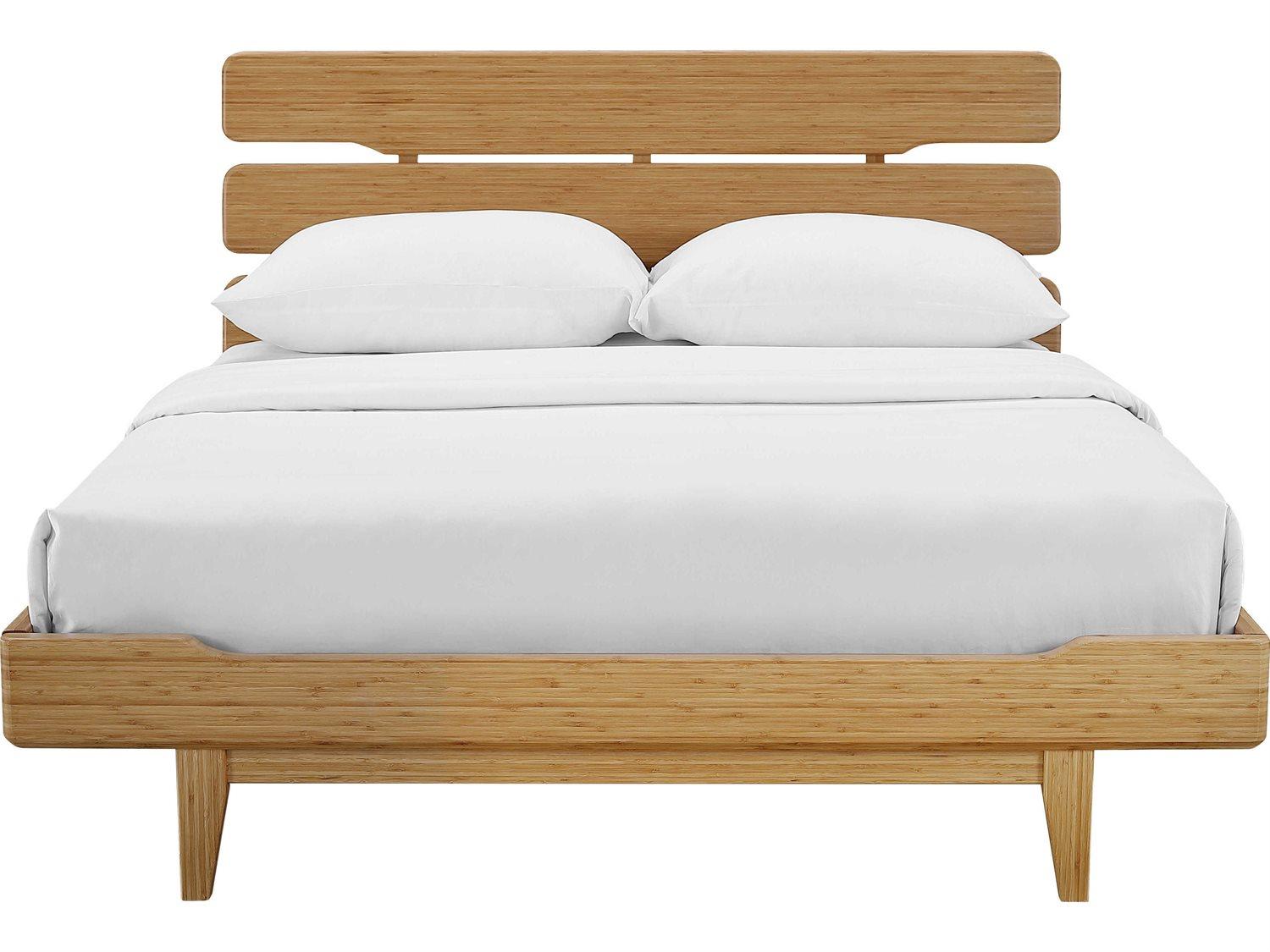 Greenington Currant Caramelized Brown Bamboo Wood Queen Platform Bed