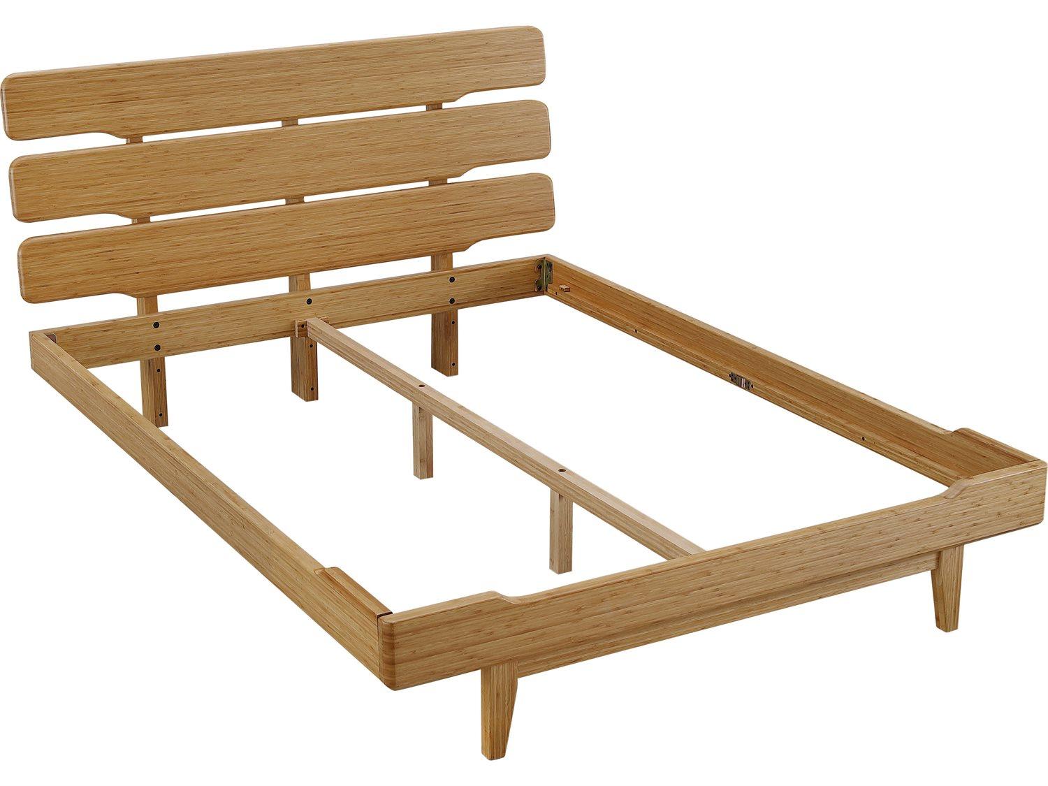 Greenington Currant Caramelized Brown Bamboo Wood King Platform Bed