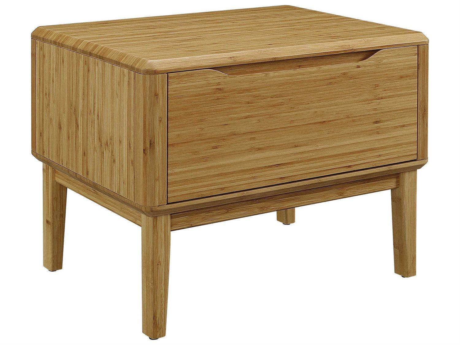 Greenington Currant 1-Drawer Brown Bamboo Wood Nightstand