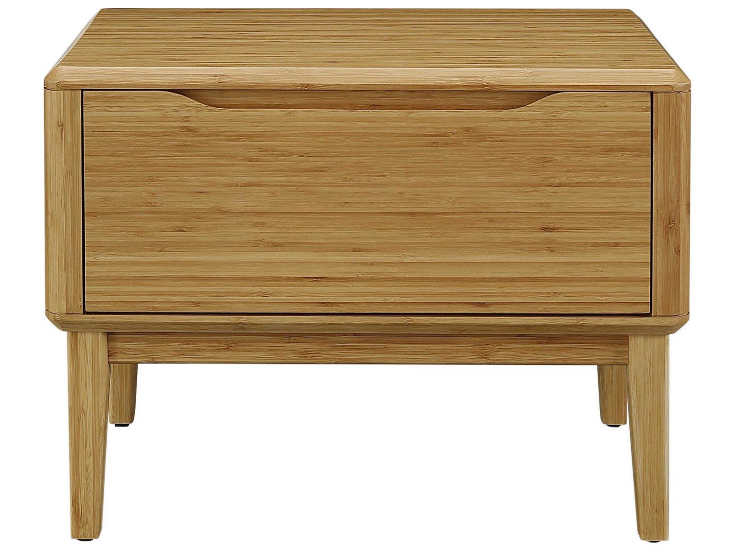 Greenington Currant 1-Drawer Brown Bamboo Wood Nightstand