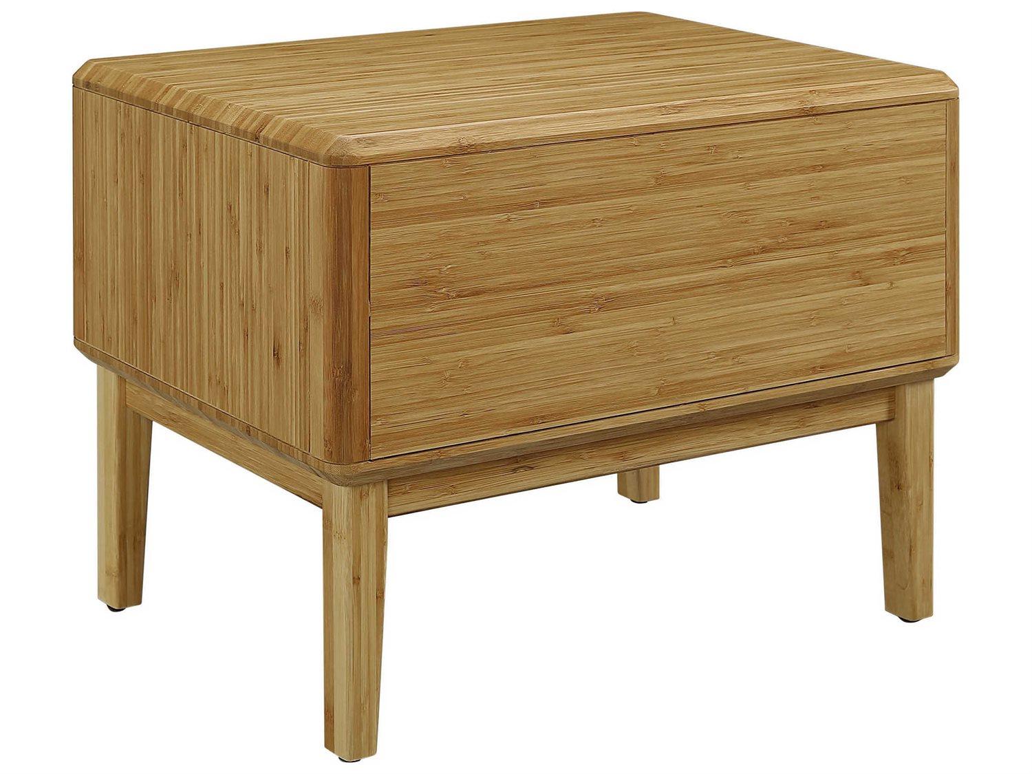 Greenington Currant 1-Drawer Brown Bamboo Wood Nightstand