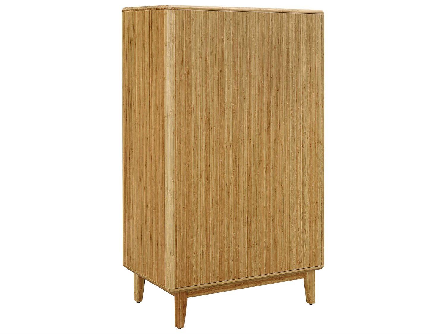 Greenington Currant 5-Drawers Caramelized Brown Bamboo Wood Accent Chest