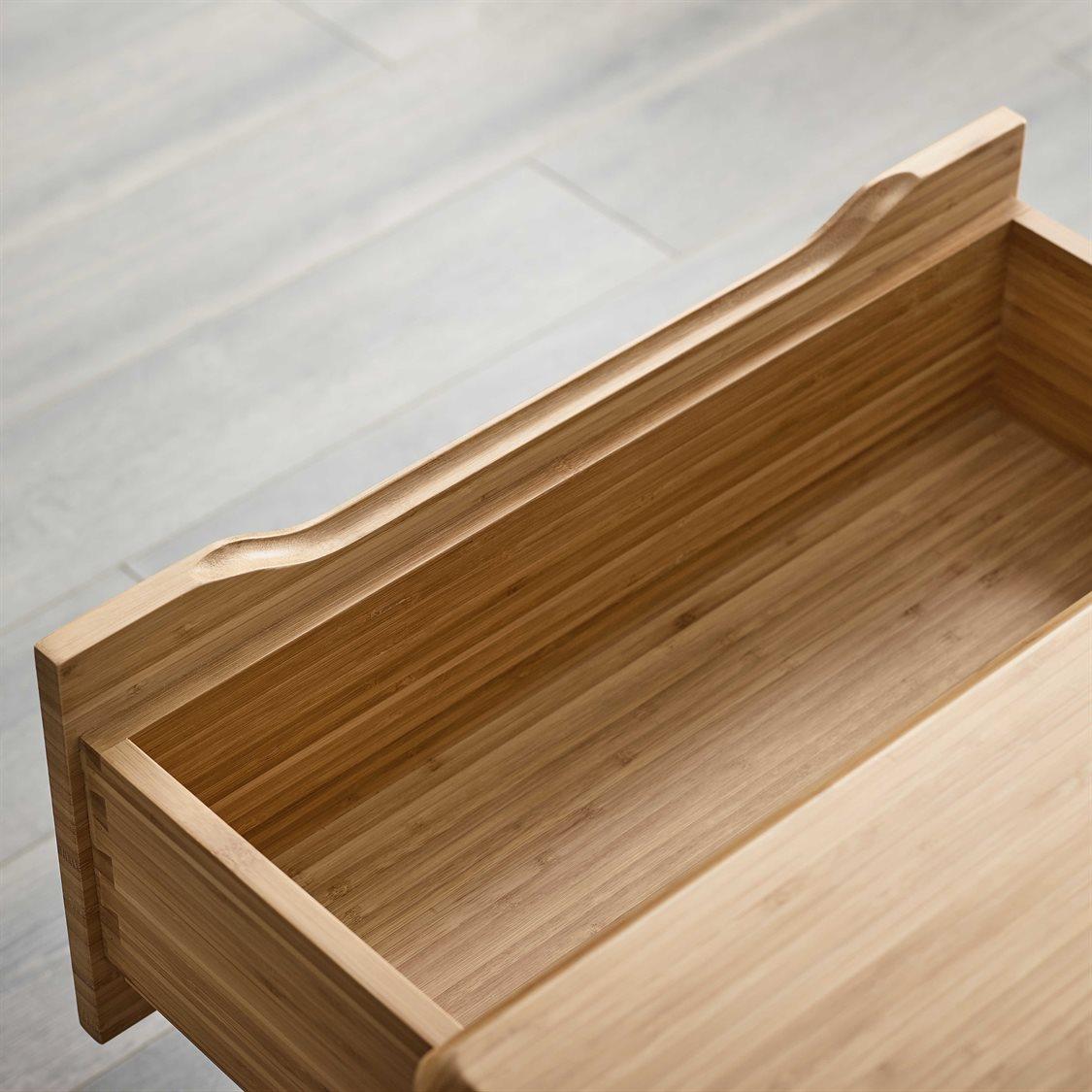 Greenington Currant 5-Drawers Caramelized Brown Bamboo Wood Accent Chest