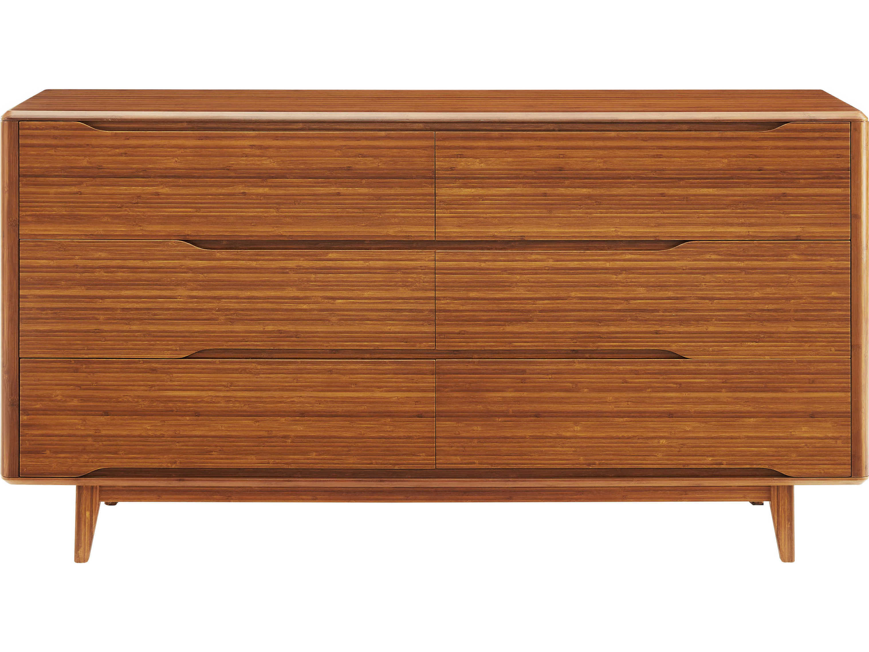 Greenington Currant 6-Drawers Brown Bamboo Wood Double Dresser