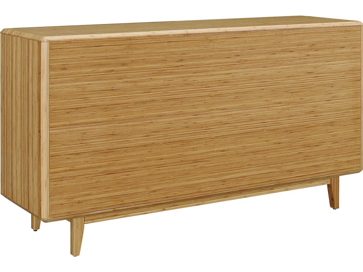 Greenington Currant 6-Drawers Brown Bamboo Wood Double Dresser