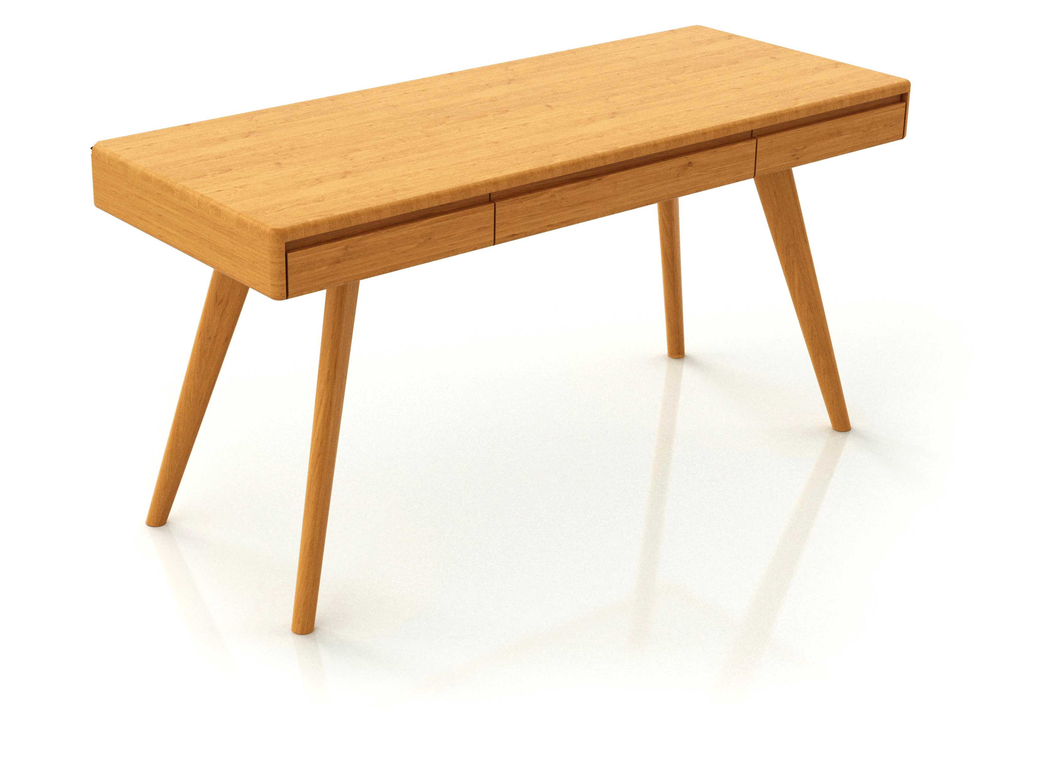 Greenington Currant Caramelized Brown Bamboo Wood Secretary Desk