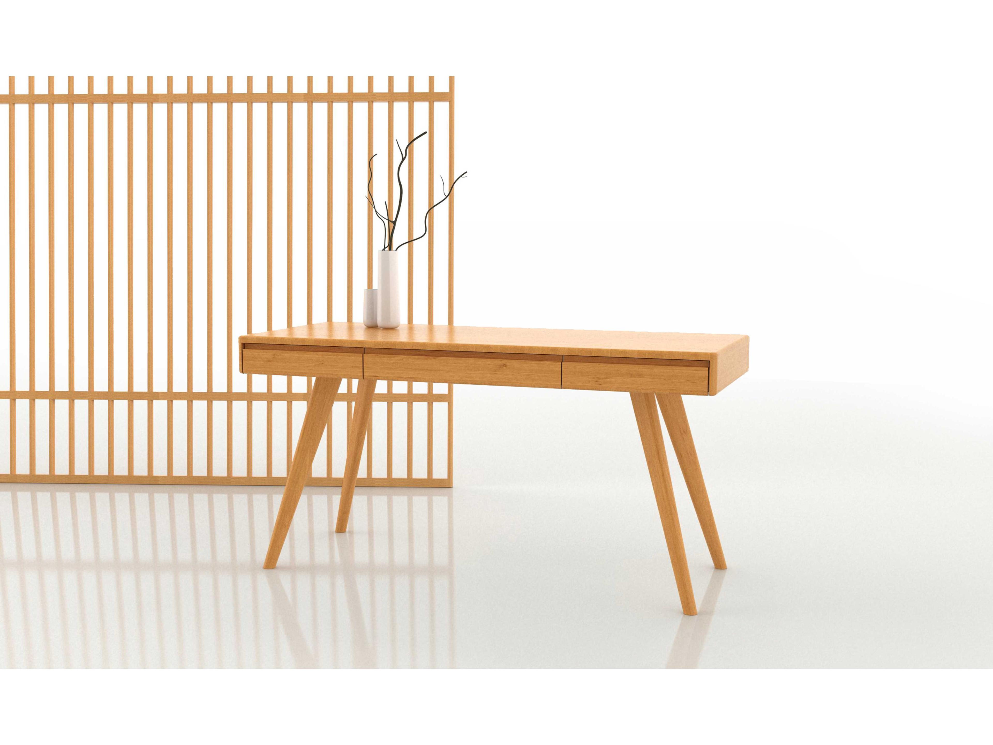 Greenington Currant Caramelized Brown Bamboo Wood Secretary Desk