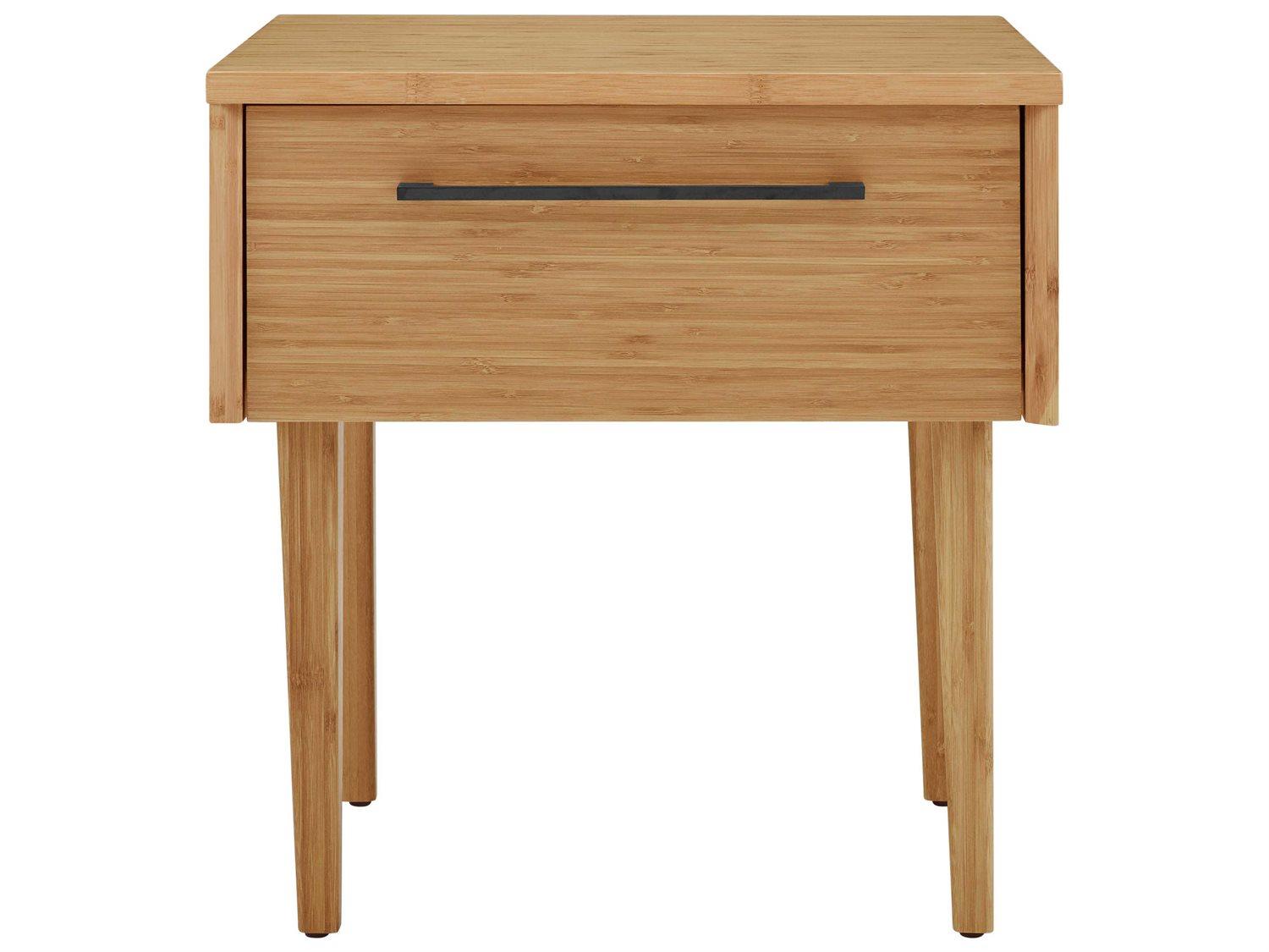 Greenington Sienna 1-Drawer Brown Bamboo Wood Nightstand