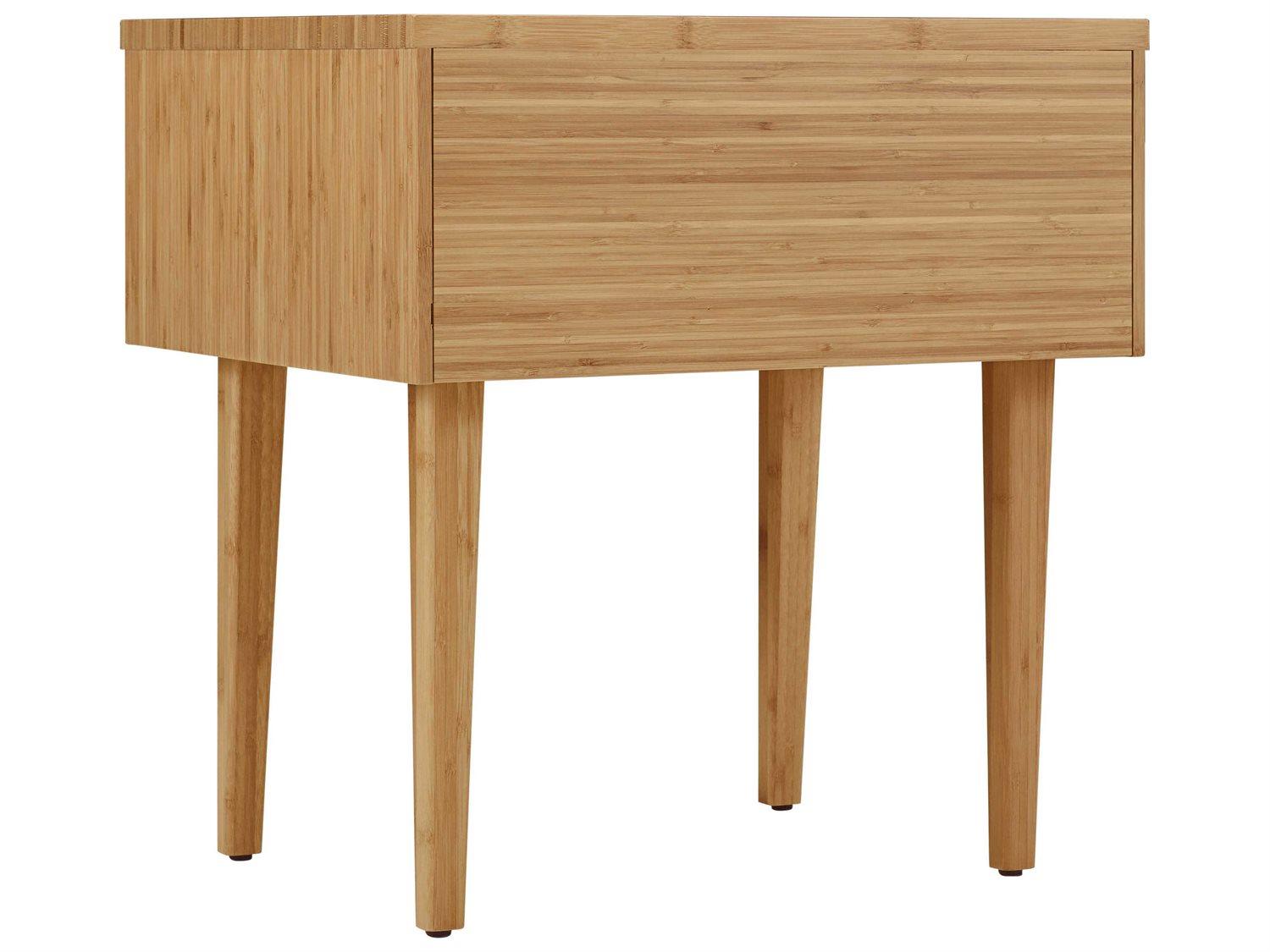 Greenington Sienna 1-Drawer Brown Bamboo Wood Nightstand