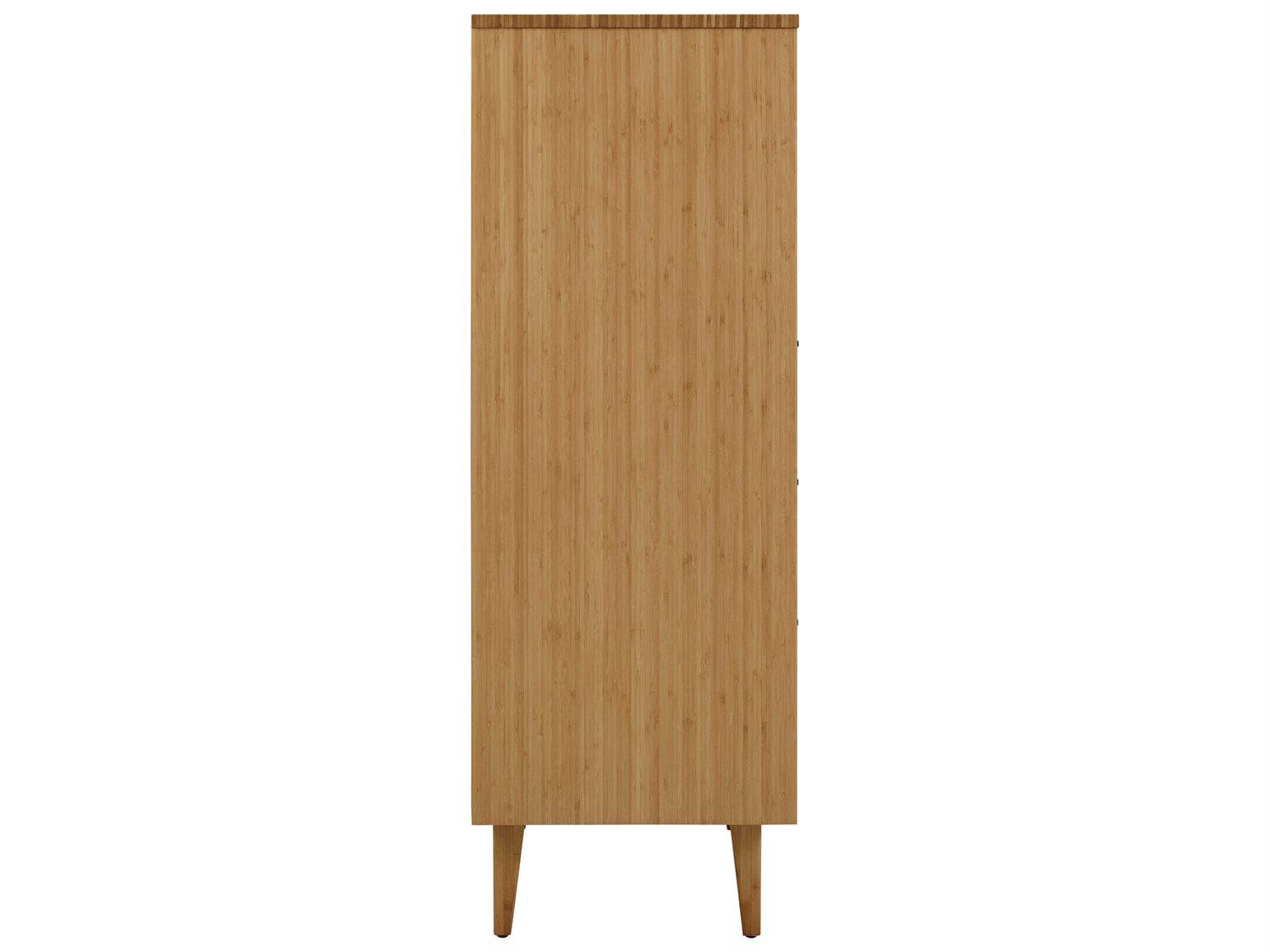 Greenington Sienna 5-Drawers Caramelized Brown Bamboo Wood Accent Chest