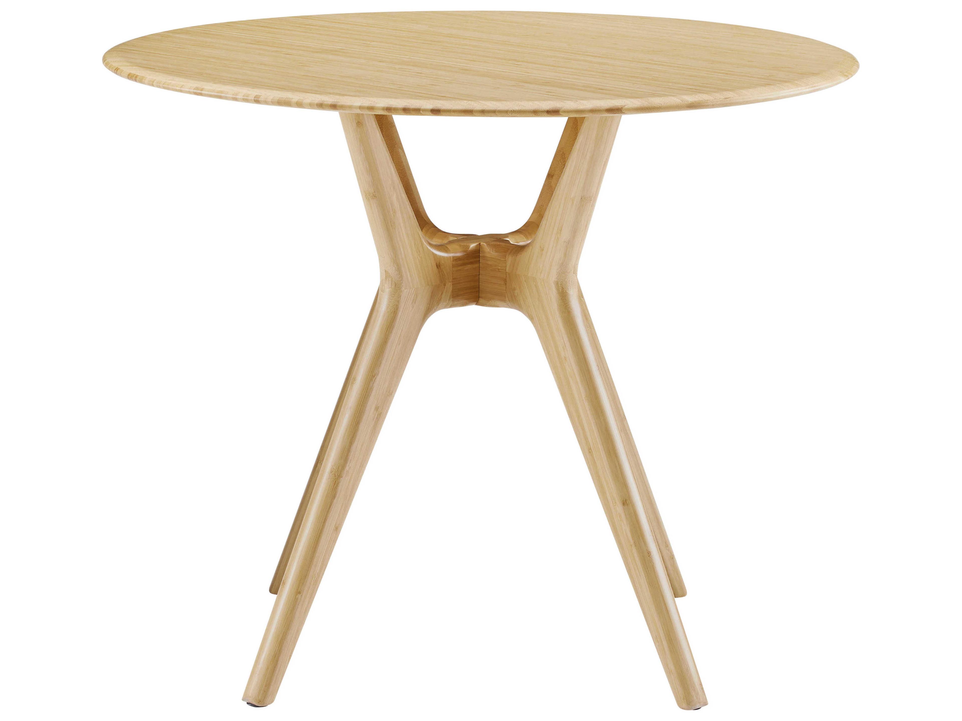 Greenington Sitka Round Bamboo Wheat Dining Table