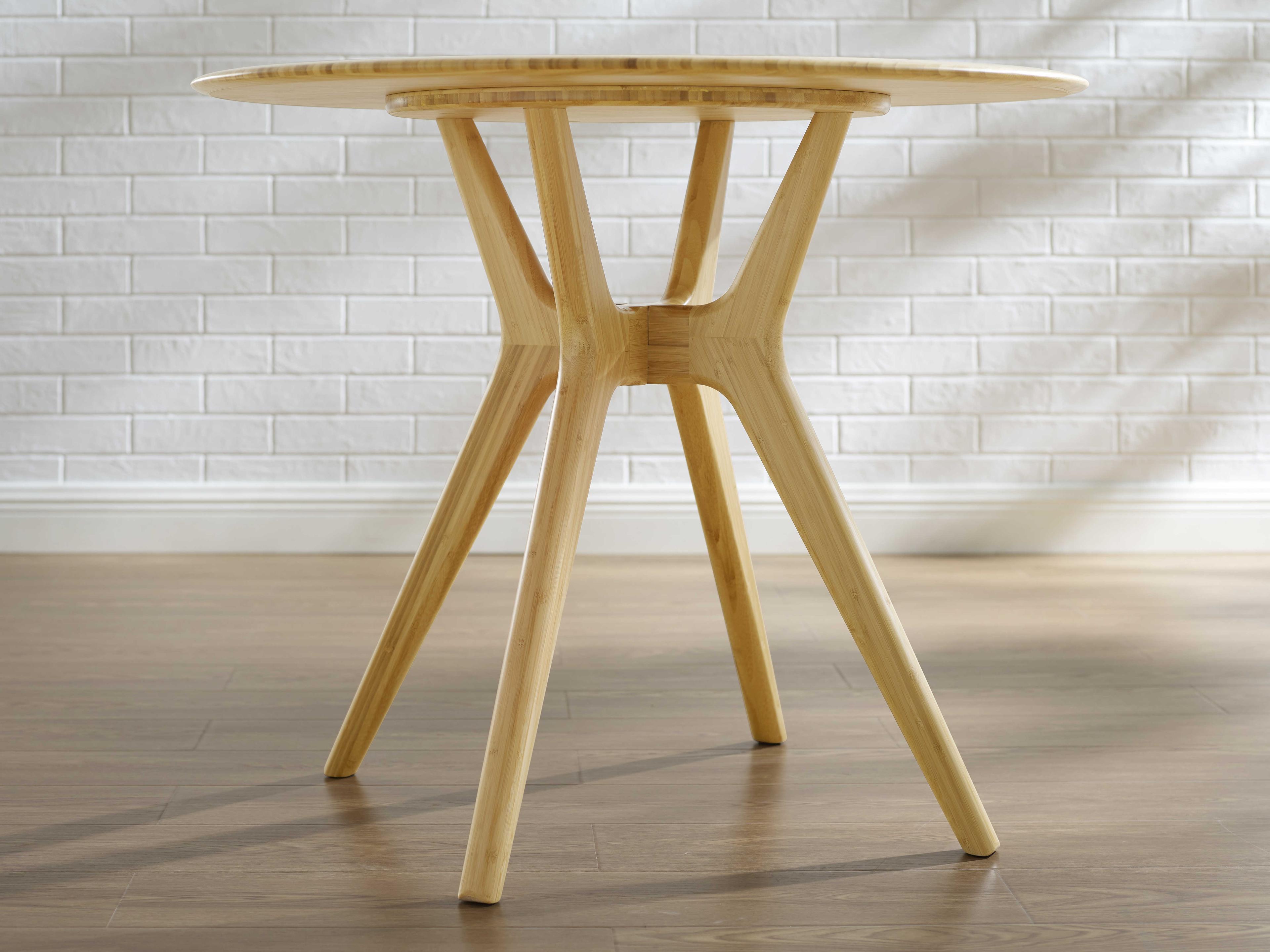 Greenington Sitka Round Bamboo Wheat Dining Table