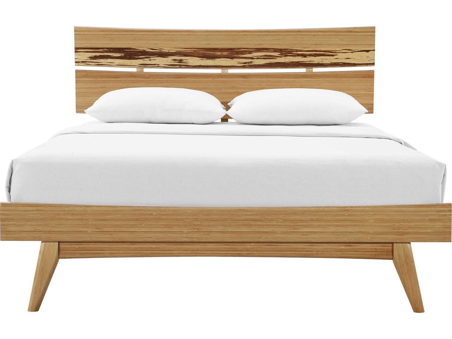 Greenington Azara Caramelized Beige Bamboo Wood King Panel Bed