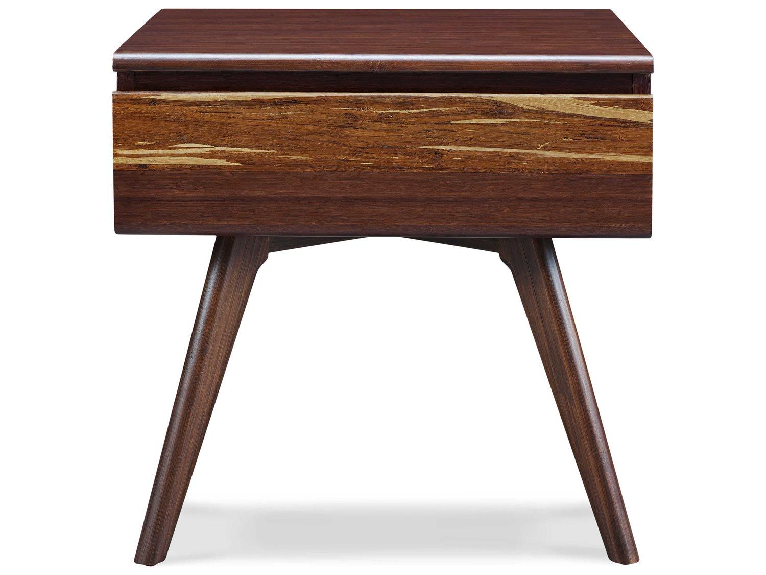 Greenington Azara 1-Drawer Brown Bamboo Wood Nightstand