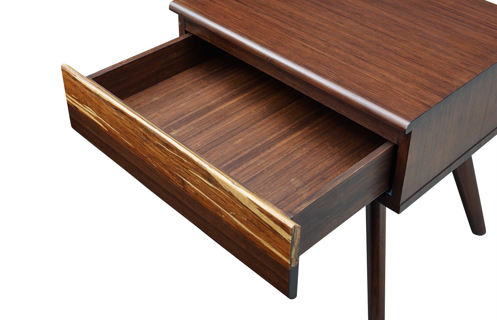 Greenington Azara 1-Drawer Brown Bamboo Wood Nightstand