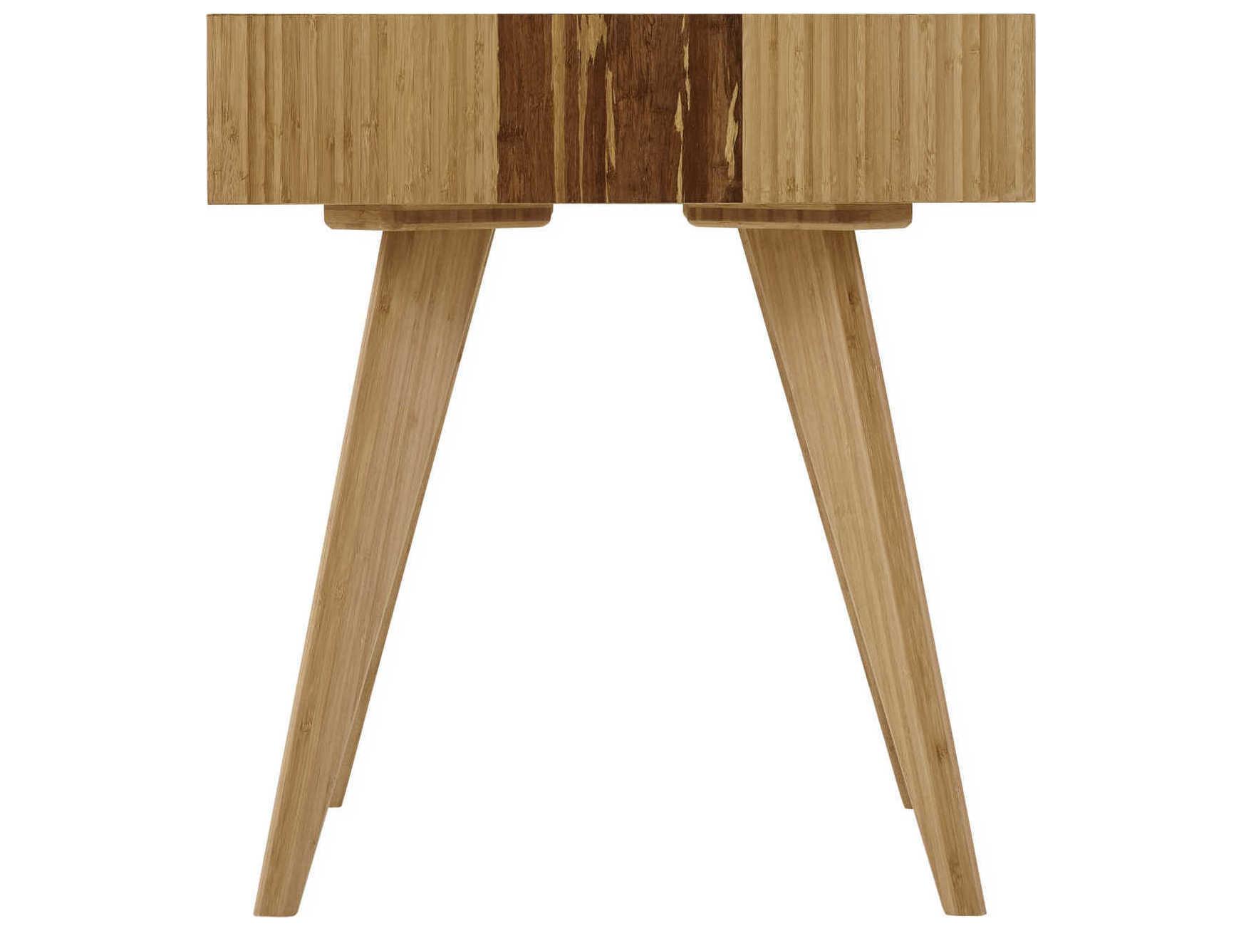 Greenington Azara Square Wood Caramelized exotic Tiger End Table